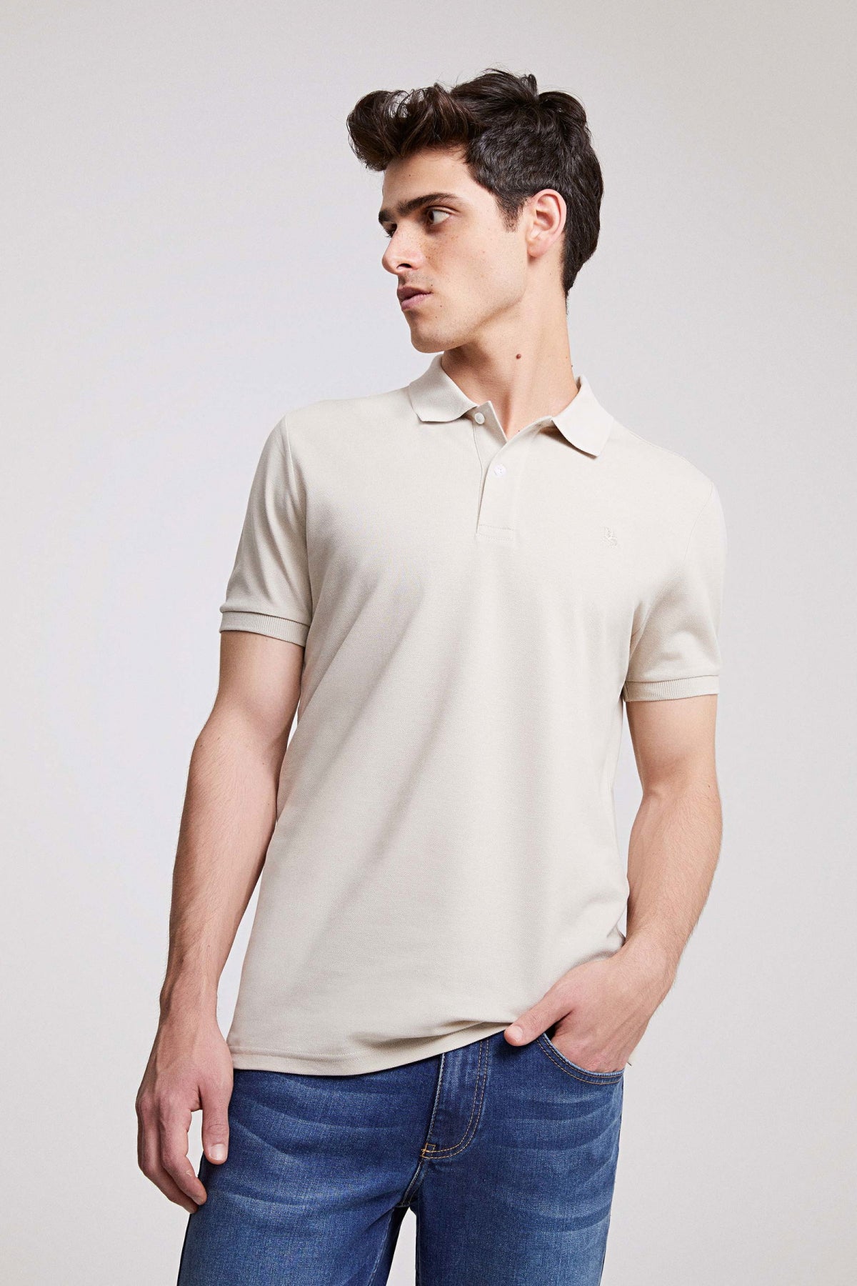 TRICOU REGULAR FIT D'S DAMAT  - Bej