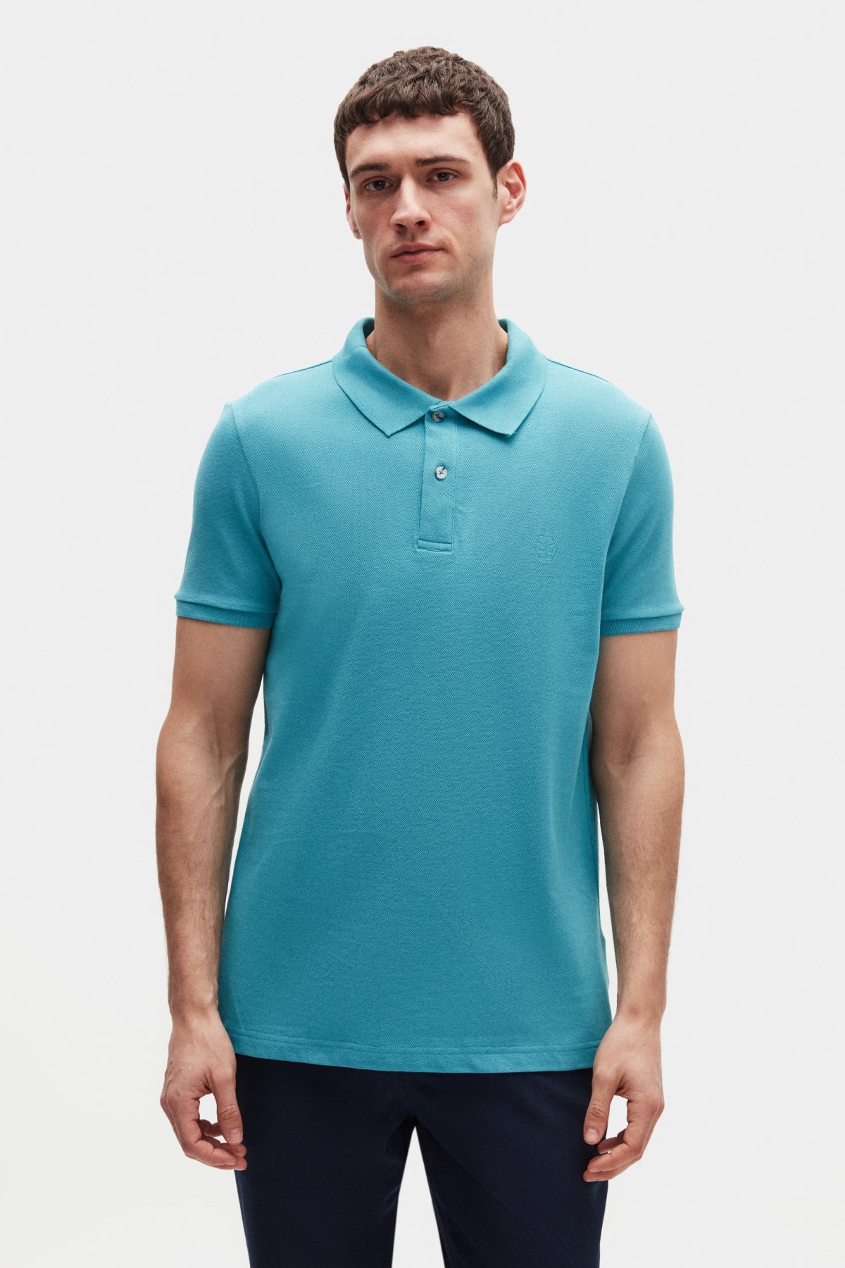 TRICOU REGULAR FIT D'S DAMAT  - Turcoaz