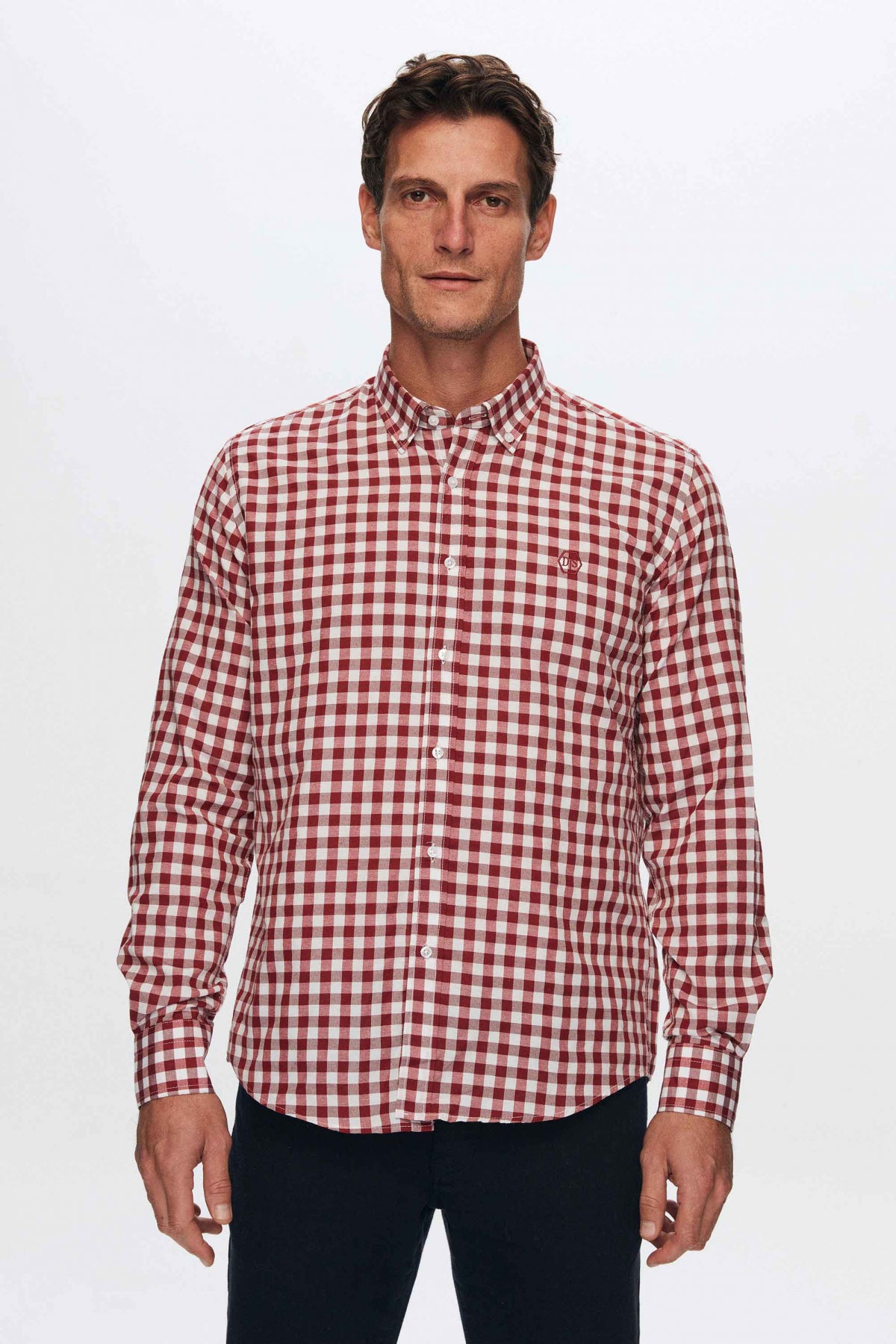CAMASA SLIM FIT D'S DAMAT  - Bordo