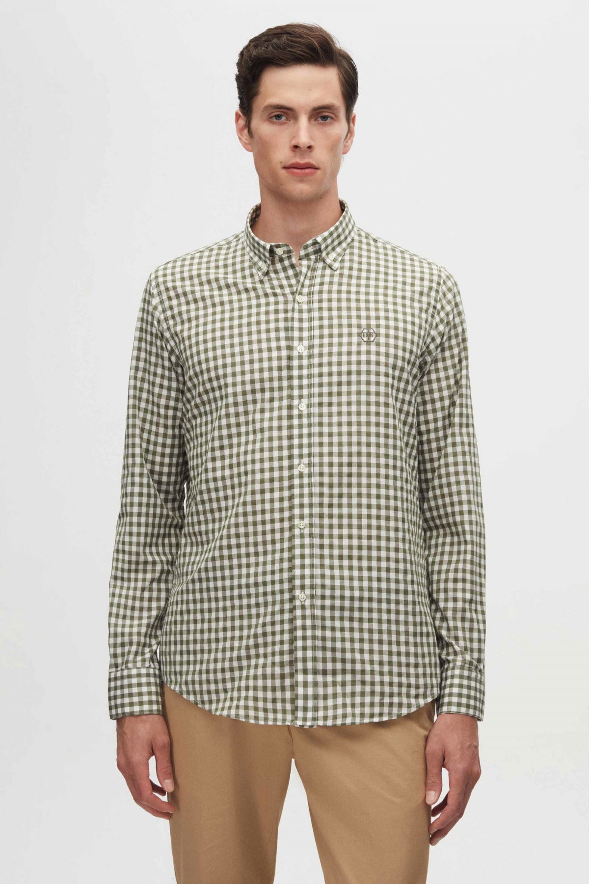 CAMASA SLIM FIT D'S DAMAT  - Verde