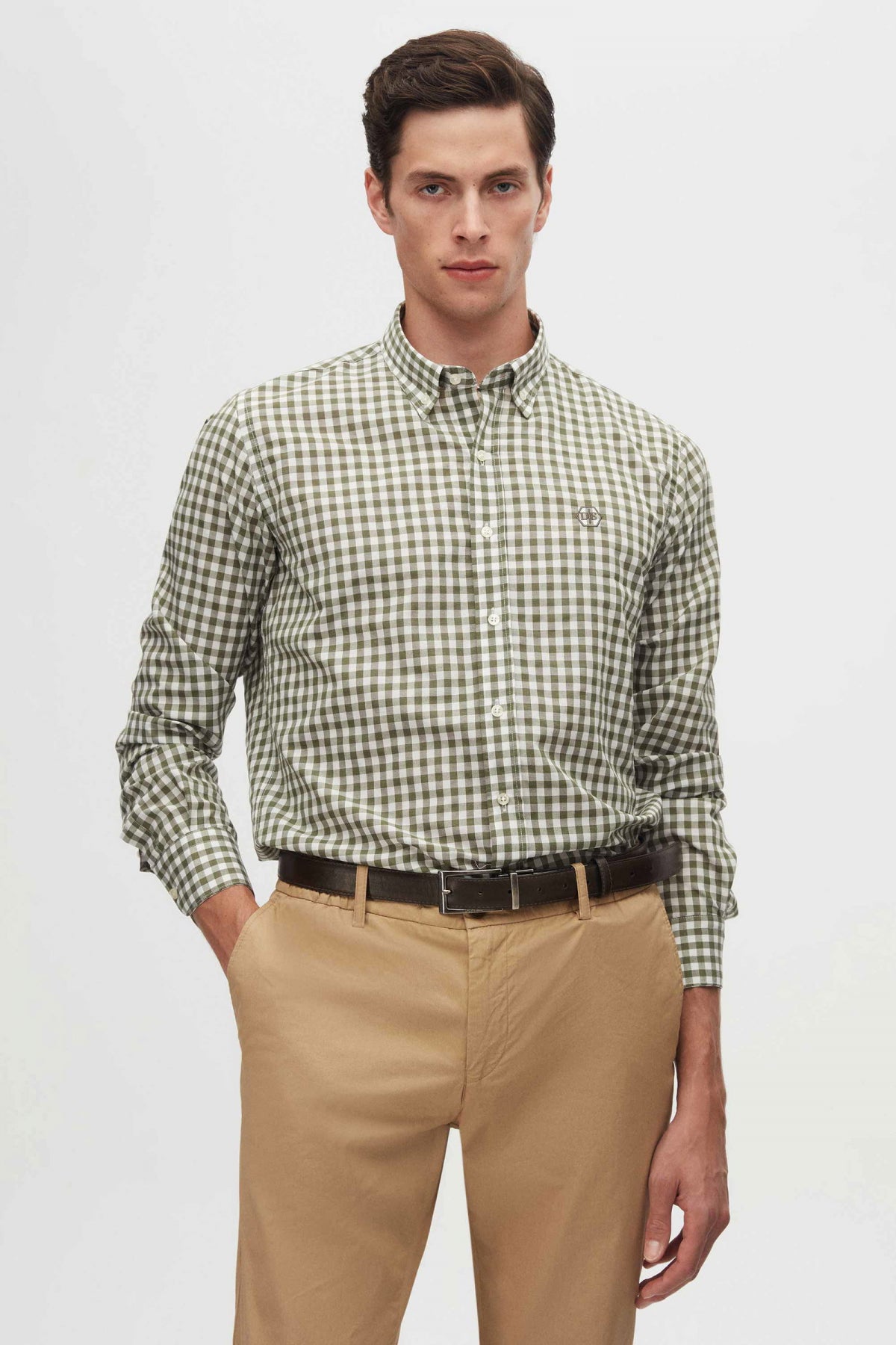 CAMASA SLIM FIT D'S DAMAT  - Verde
