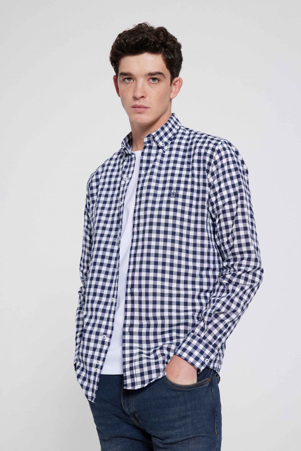 CAMASA SLIM FIT D'S DAMAT  - Bleumarin