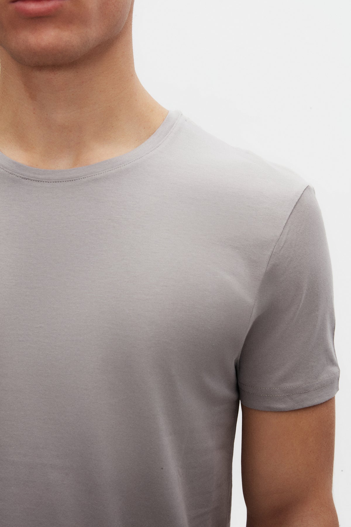 TRICOU SLIM FIT D'S DAMAT  - Gri