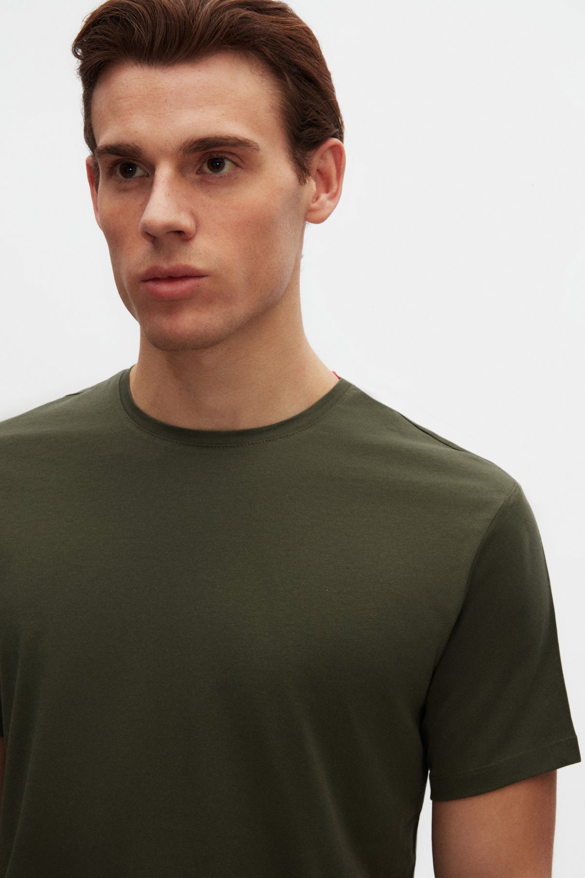 TRICOU SLIM FIT D'S DAMAT  - Kaki