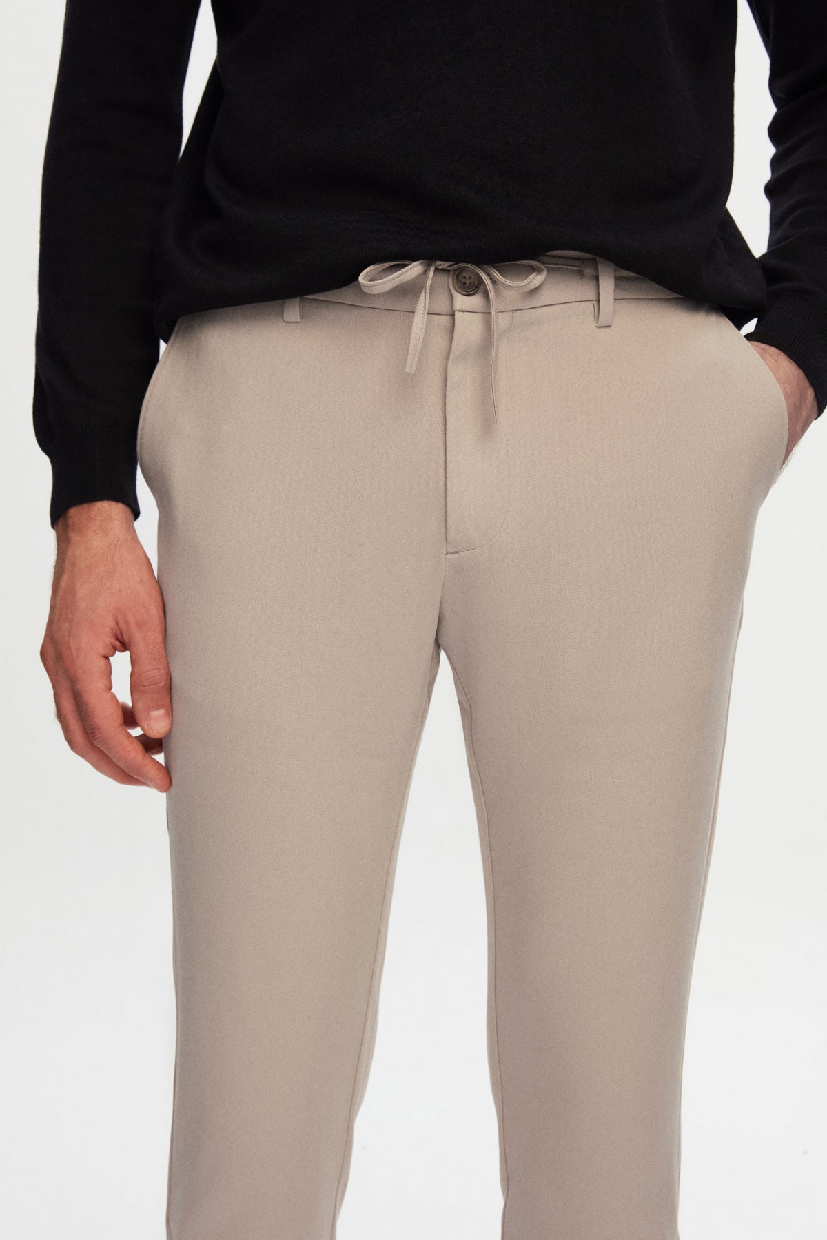 PANTALONI JOGGER SLIM FIT D'S DAMAT  - Bej