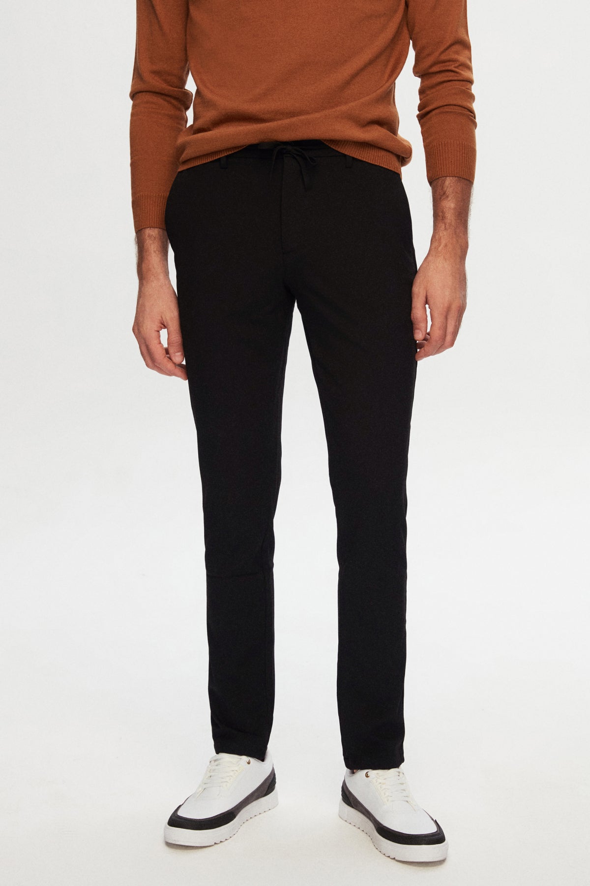 PANTALONI JOGGER SLIM FIT D'S DAMAT  - Negru