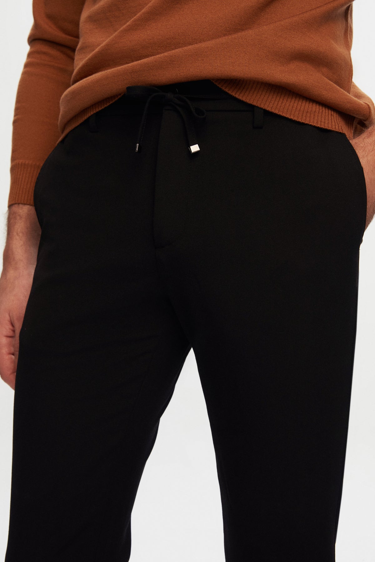 PANTALONI JOGGER SLIM FIT D'S DAMAT  - Negru