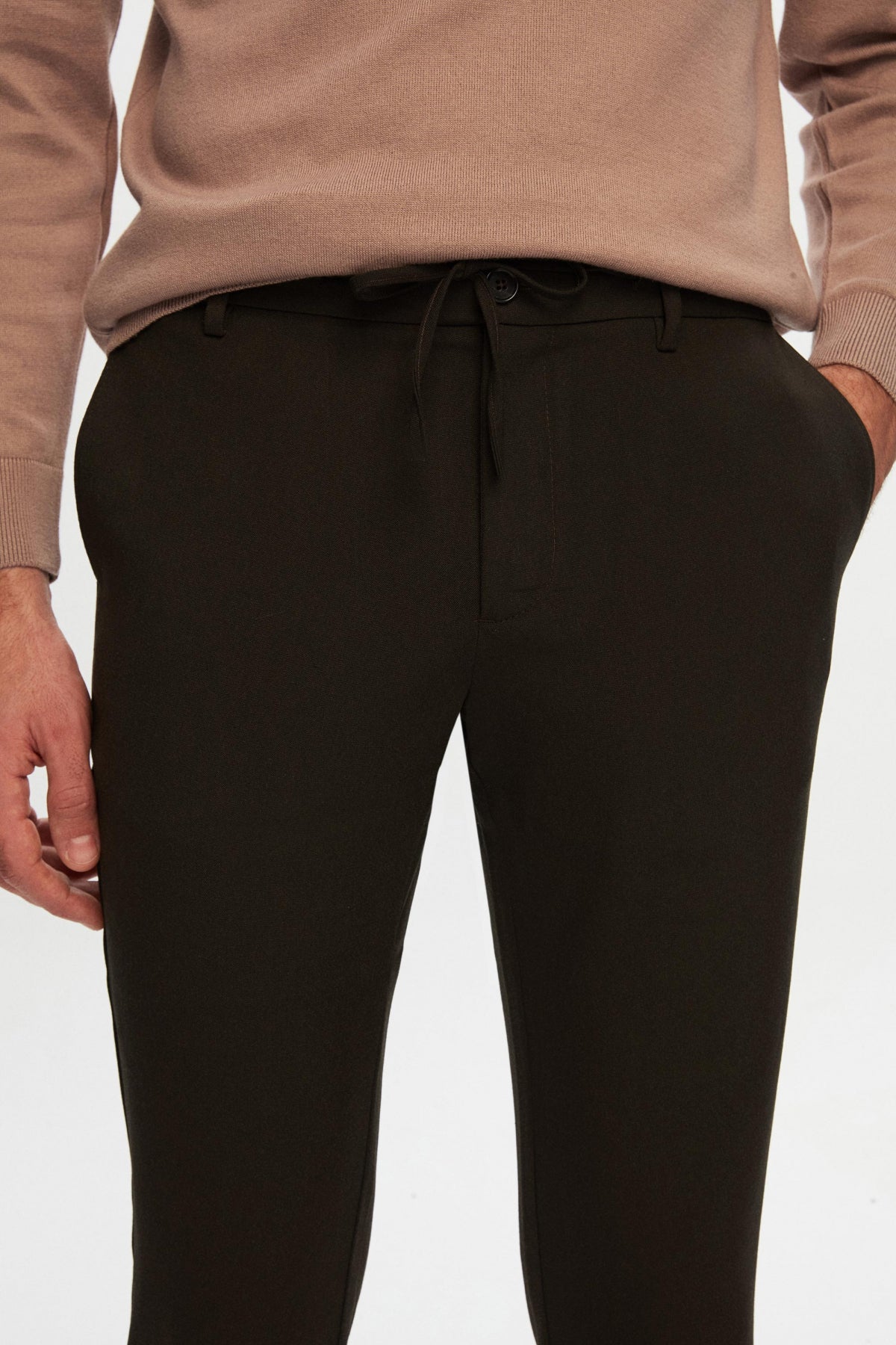 PANTALONI JOGGER SLIM FIT D'S DAMAT  - Kaki