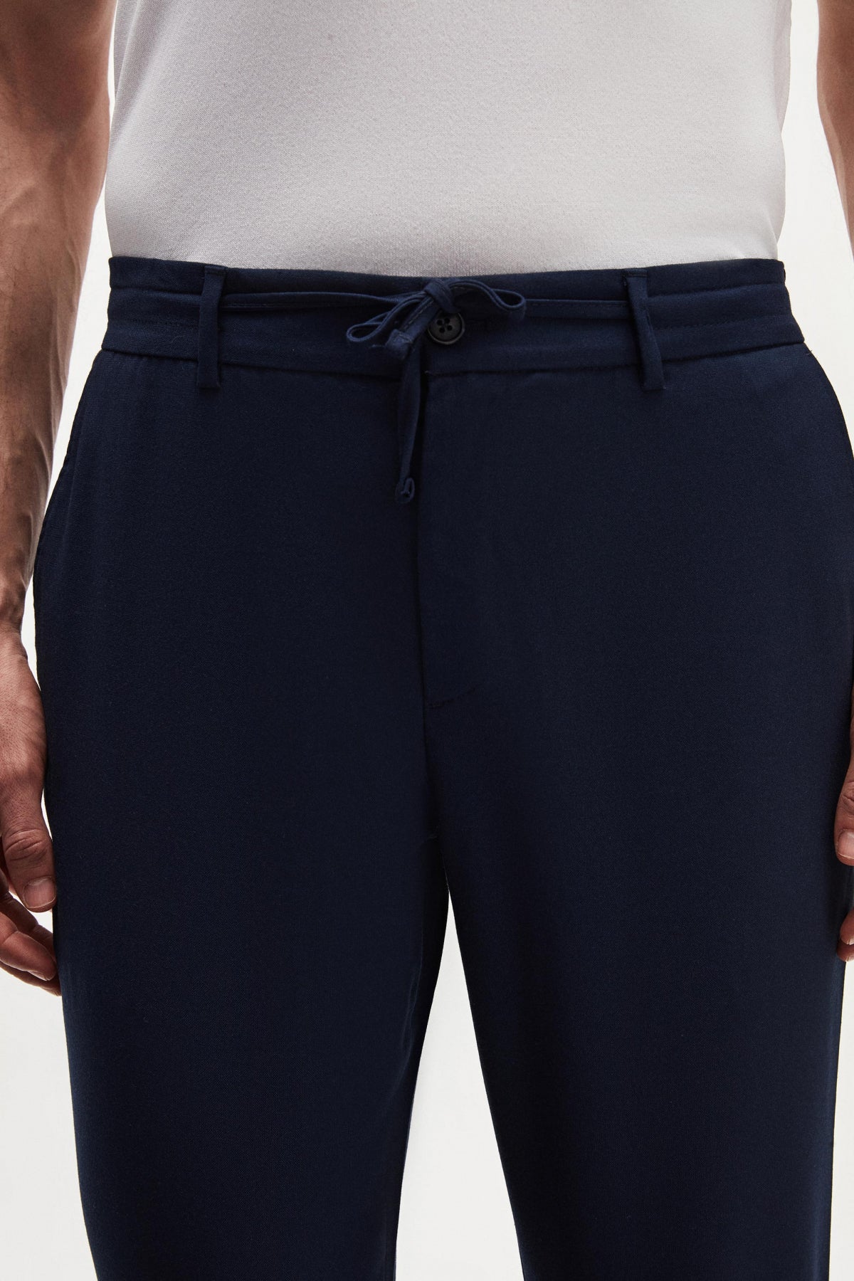 PANTALONI JOGGER SLIM FIT D'S DAMAT  - Bleumarin Deschis