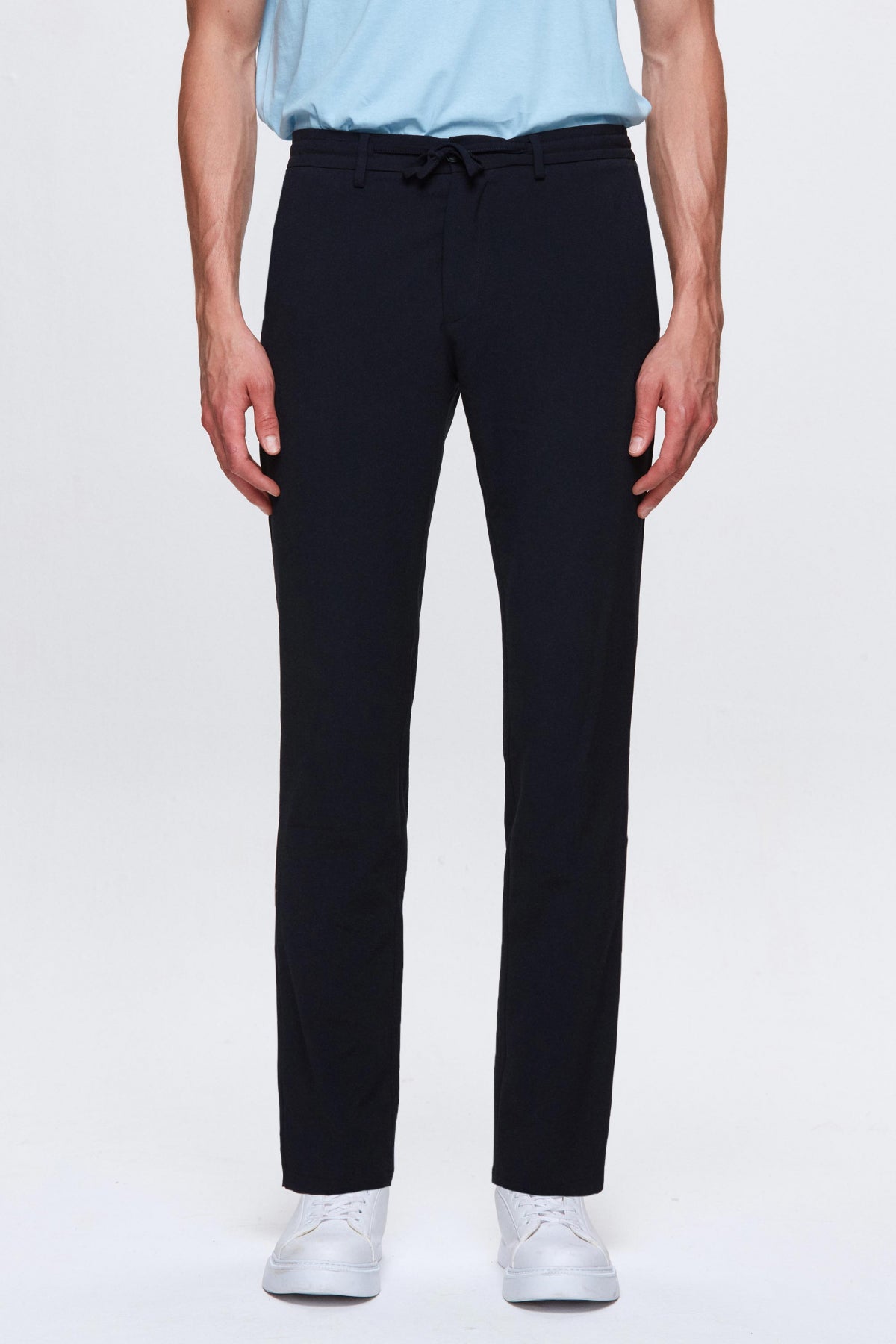 PANTALONI JOGGER SLIM FIT D'S DAMAT  - Bleumarin