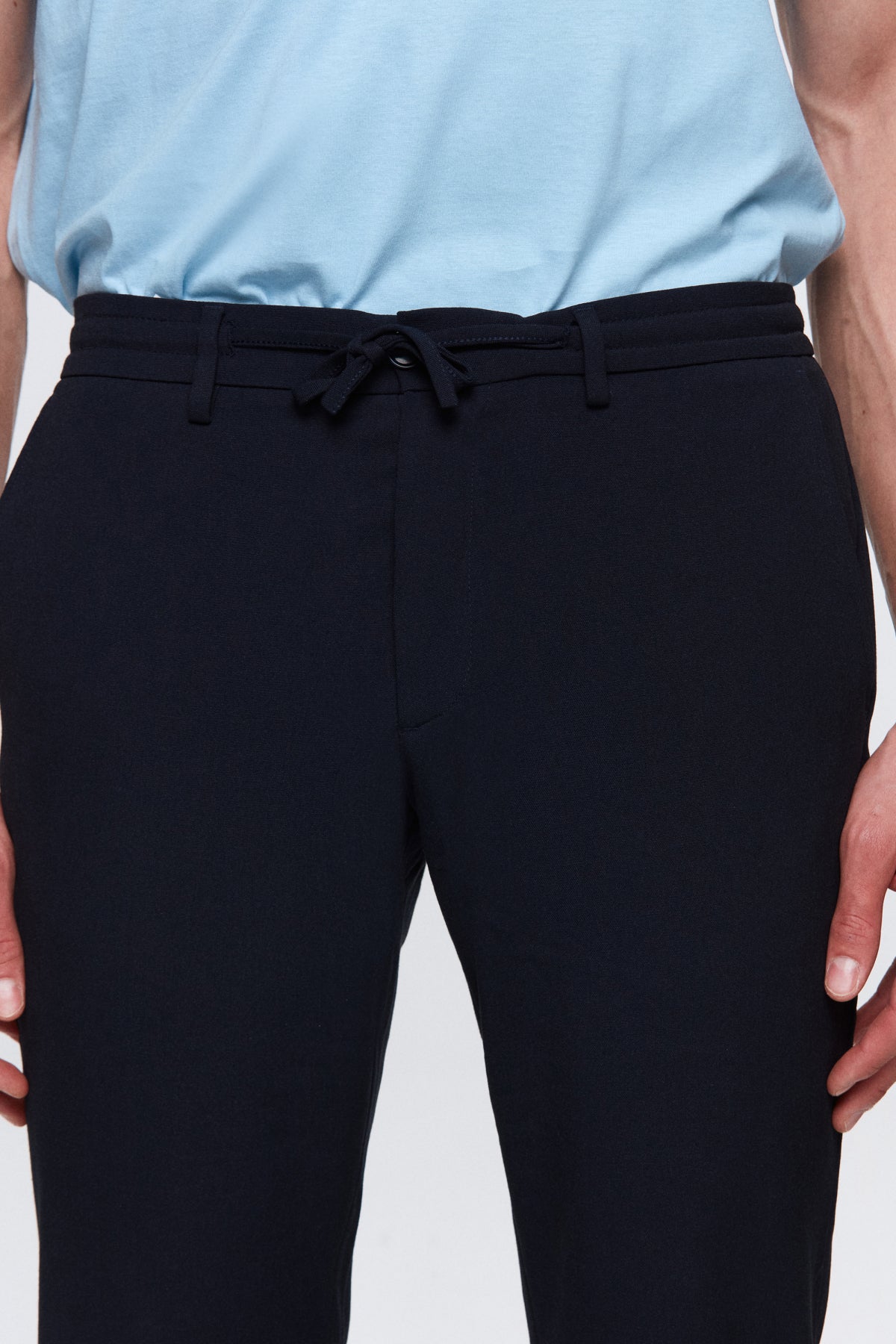PANTALONI JOGGER SLIM FIT D'S DAMAT  - Bleumarin