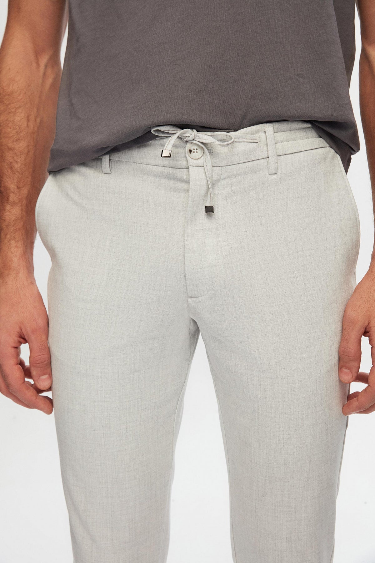 PANTALONI JOGGER SLIM FIT D'S DAMAT  - Bej