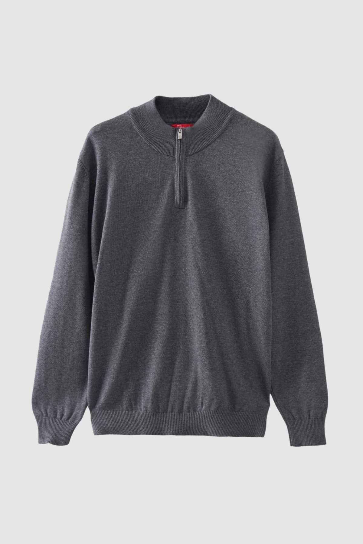 PULOVER CU FERMOAR SLIM FIT D'S DAMAT  - Antracit