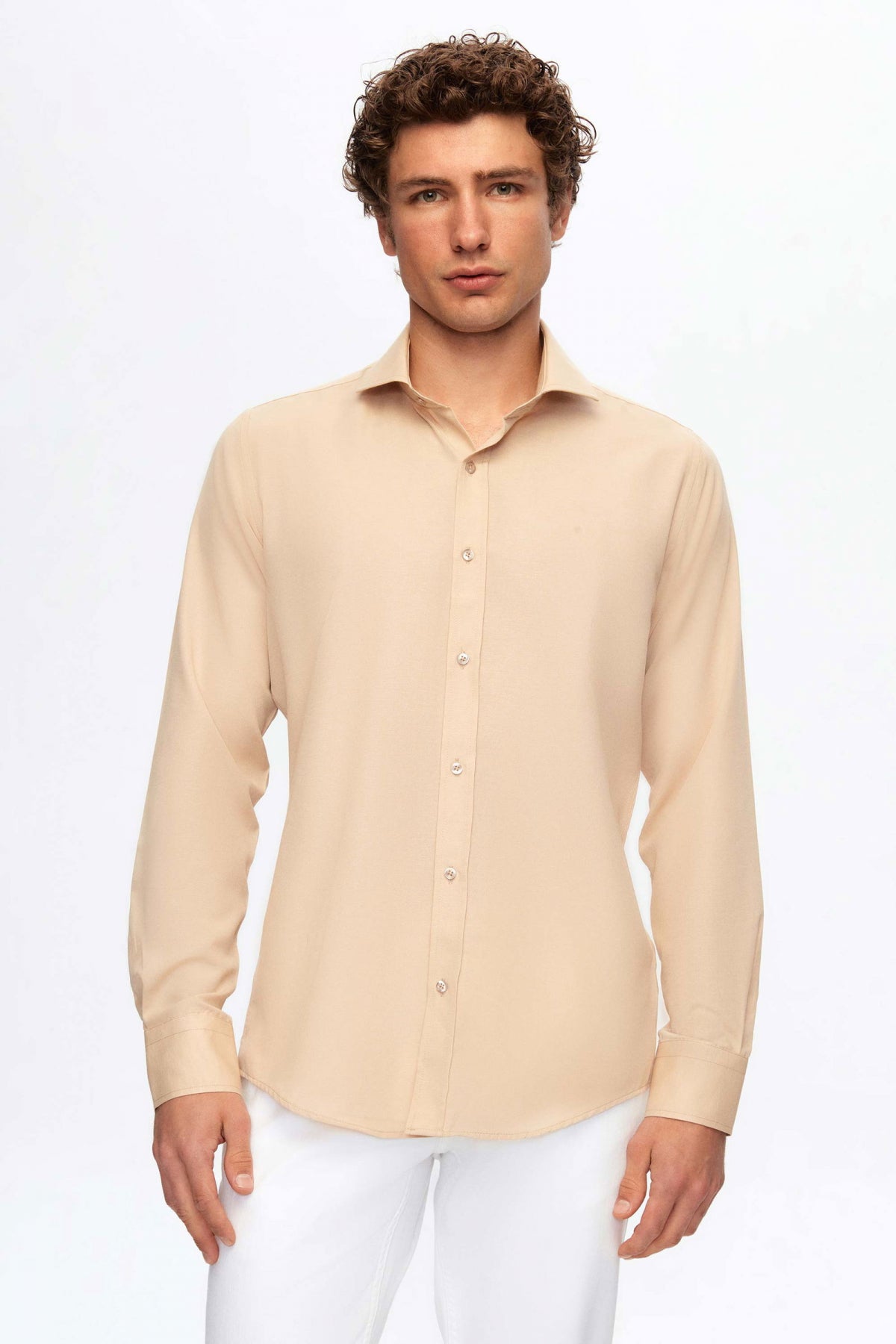CAMASA SLIM FIT D'S DAMAT  - Bej