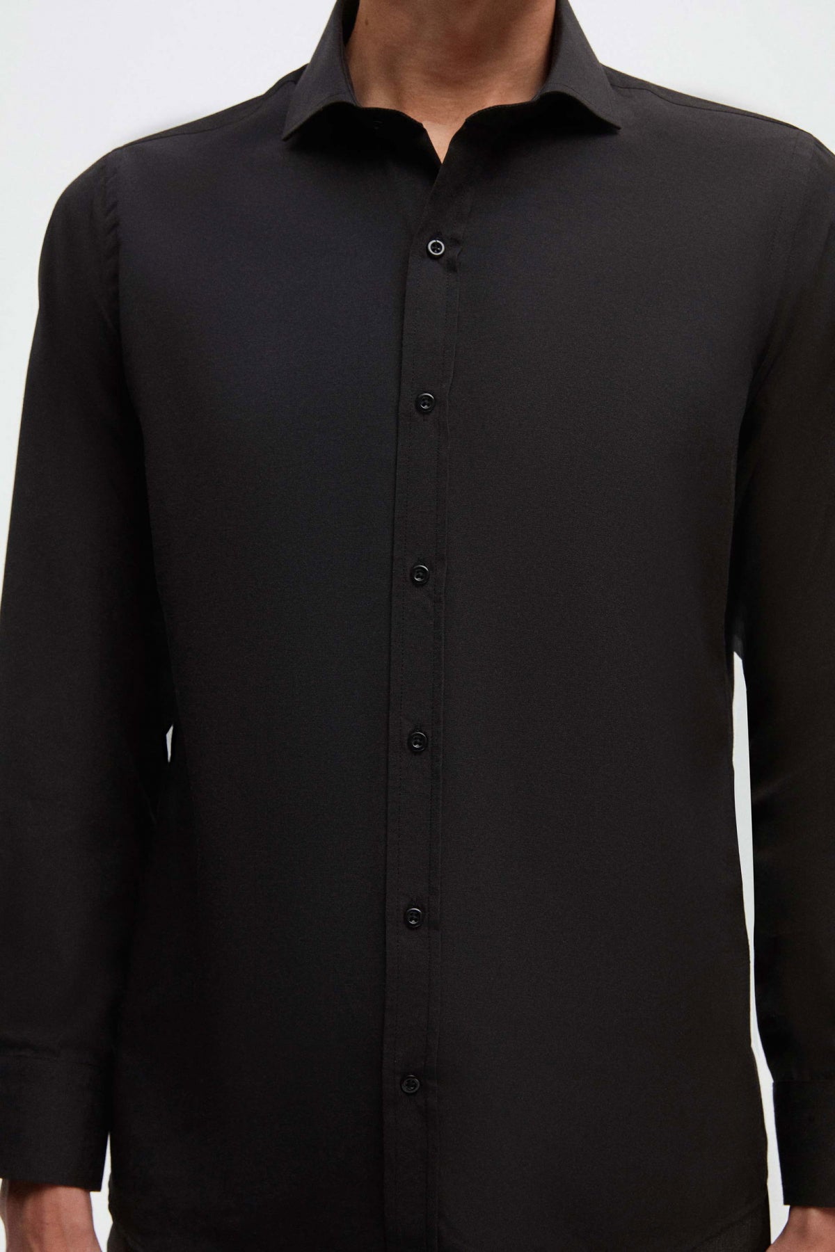 CAMASA SLIM FIT D'S DAMAT  - Negru