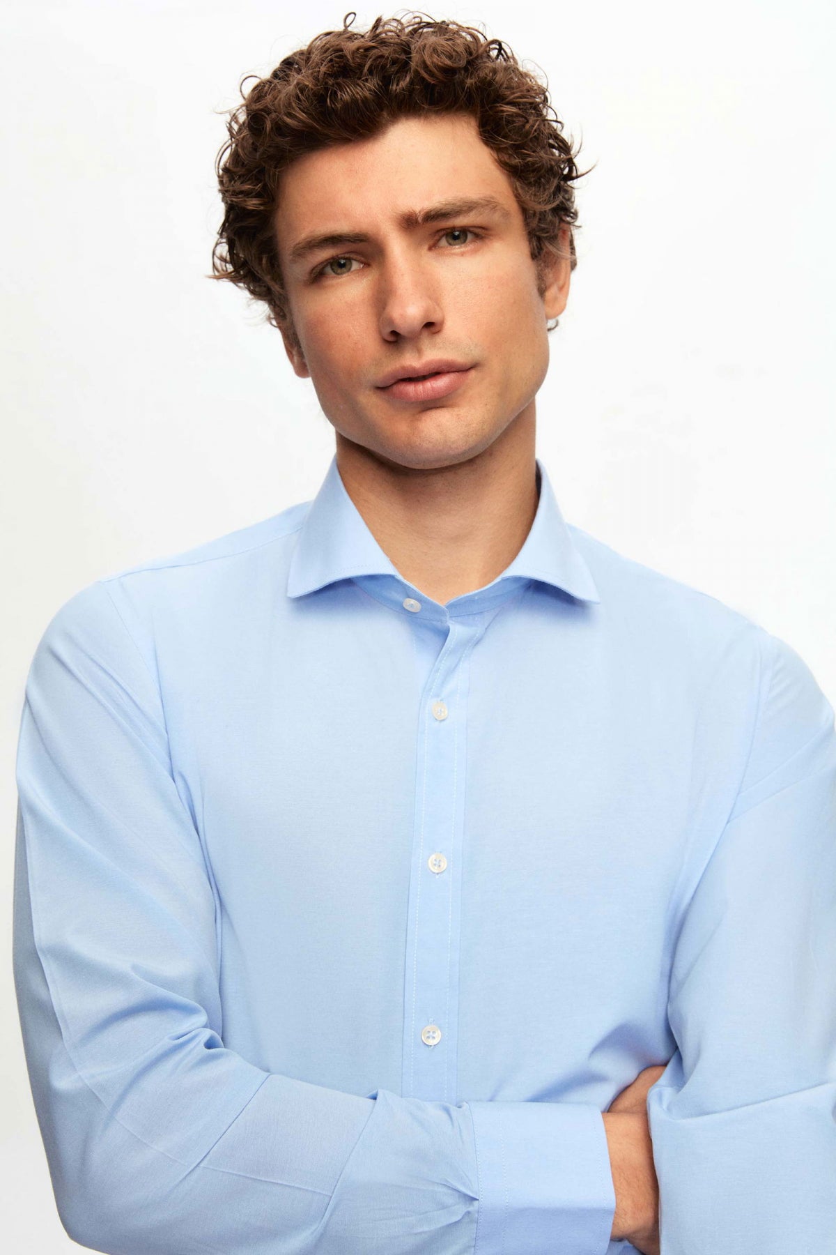 CAMASA SLIM FIT D'S DAMAT  - Albastru