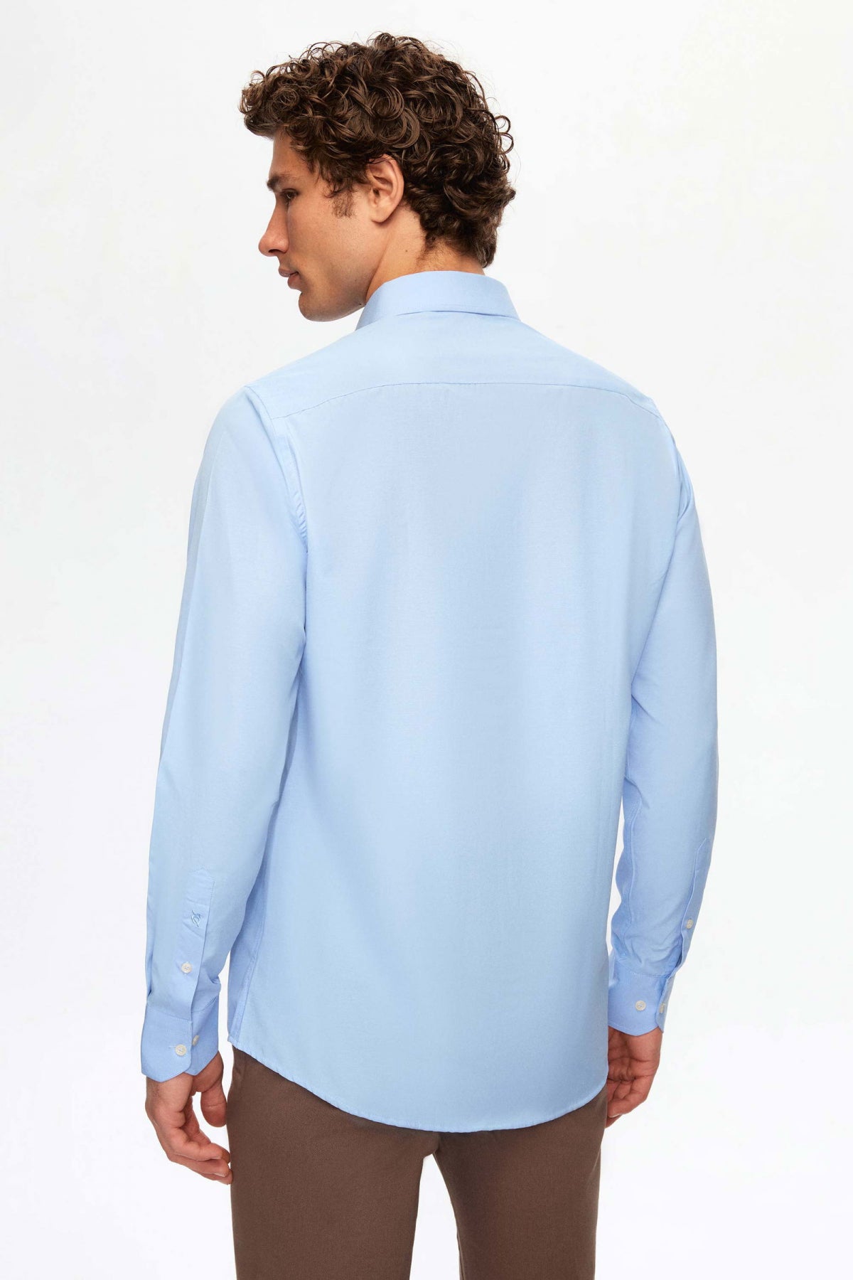 CAMASA SLIM FIT D'S DAMAT  - Albastru