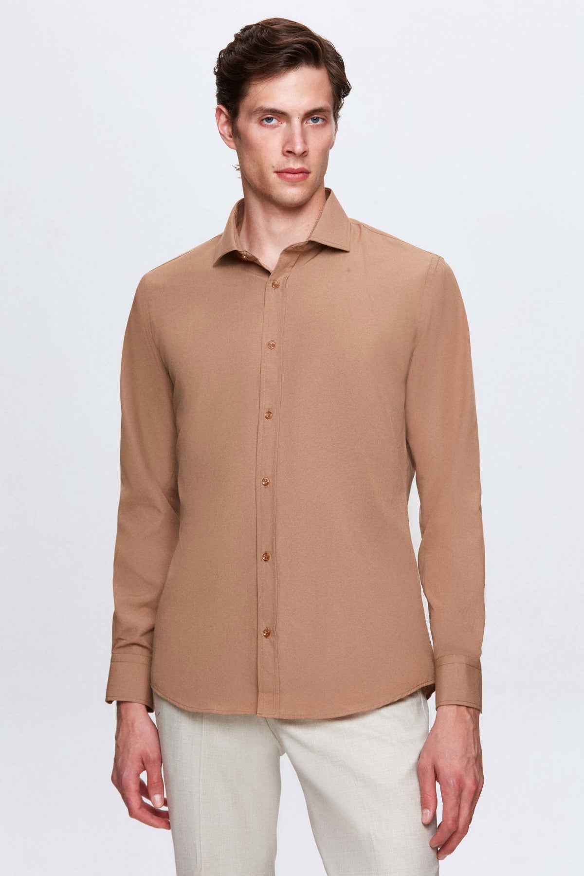CAMASA SLIM FIT D'S DAMAT  - Maro