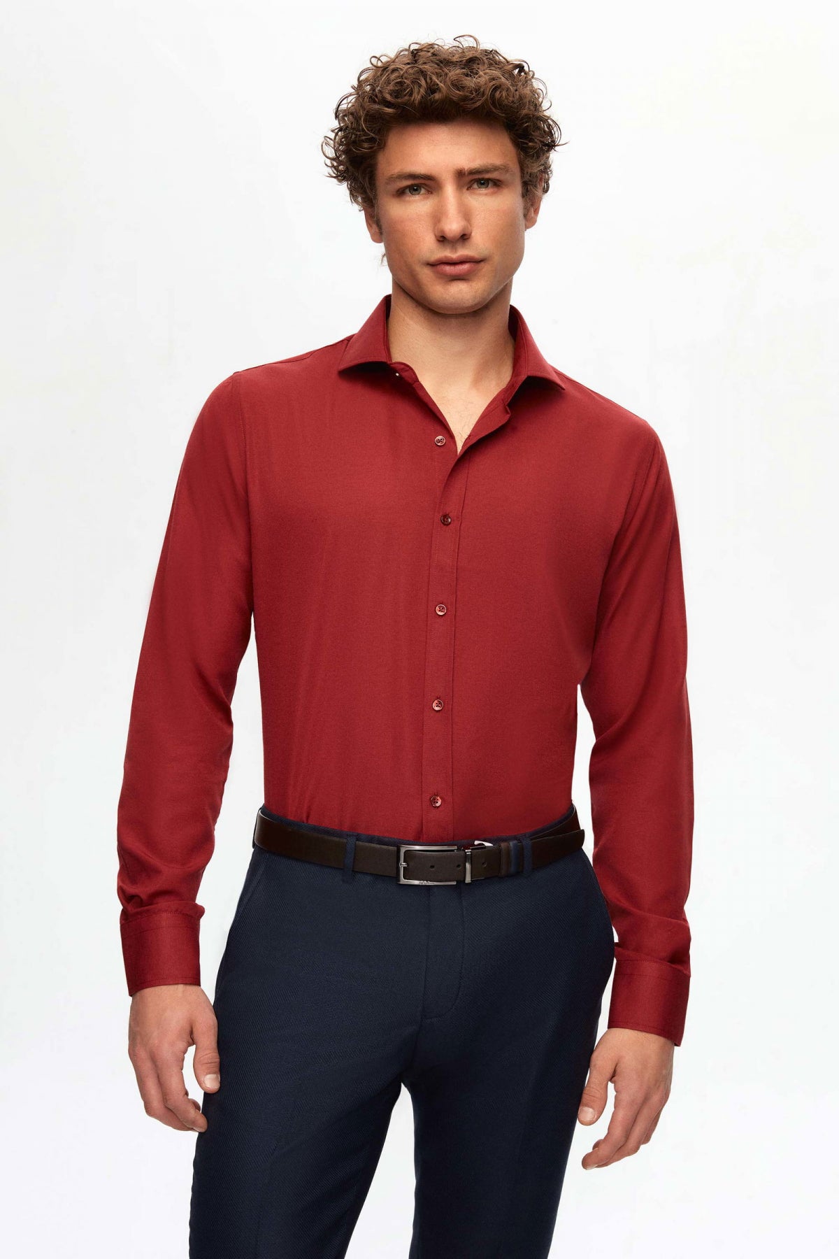 CAMASA SLIM FIT D'S DAMAT  - Burgund