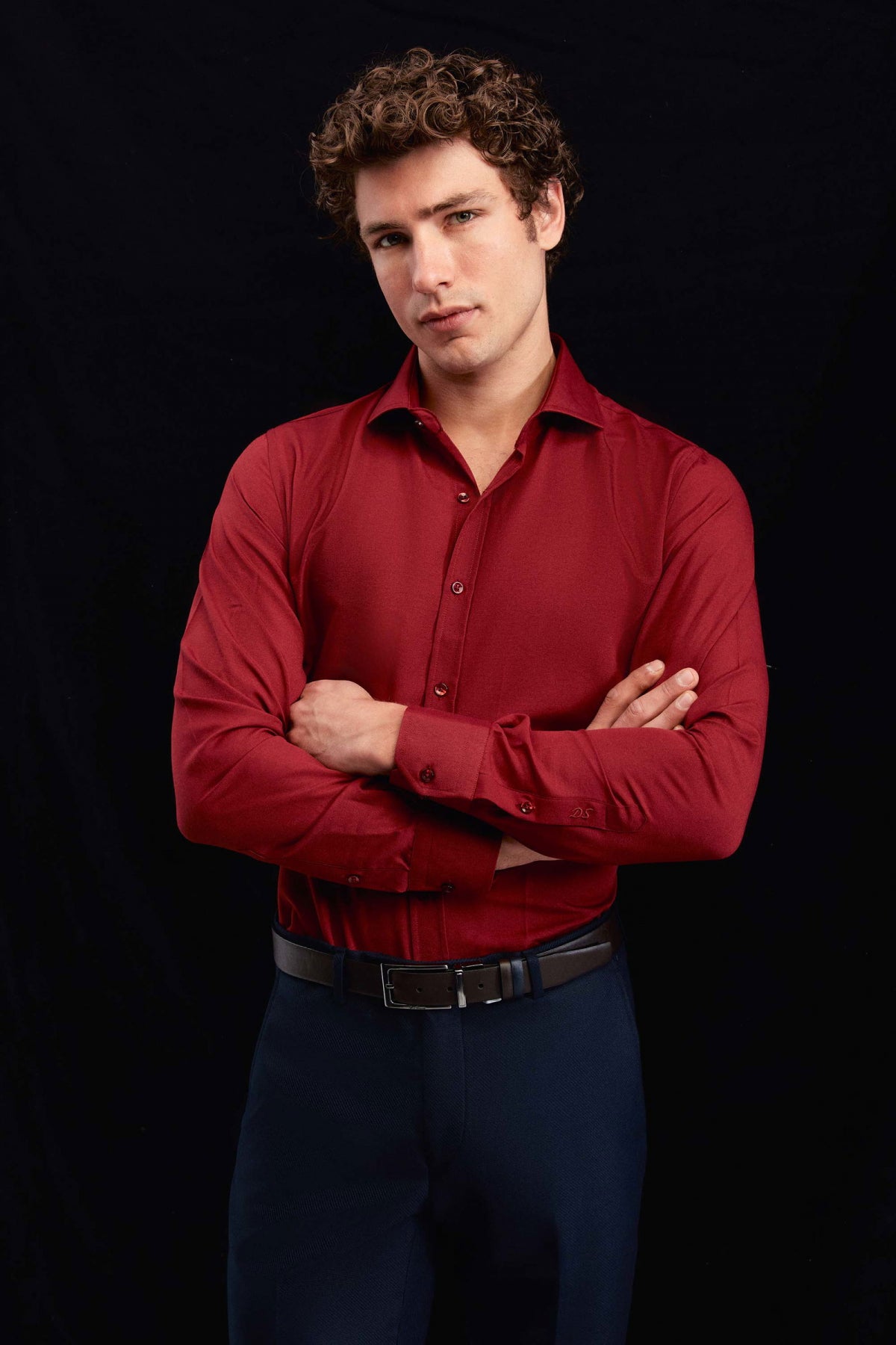 CAMASA SLIM FIT D'S DAMAT  - Burgund