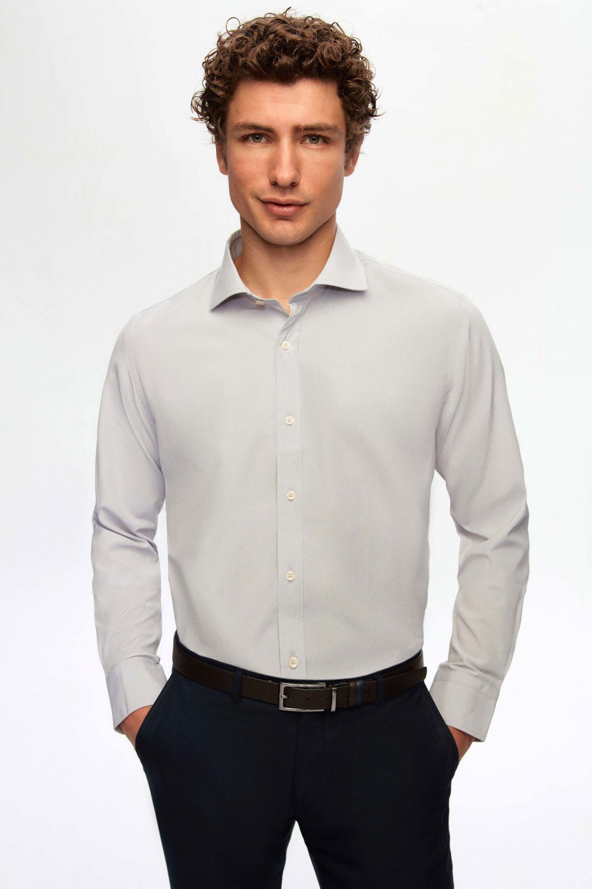 CAMASA SLIM FIT D'S DAMAT  - Gri