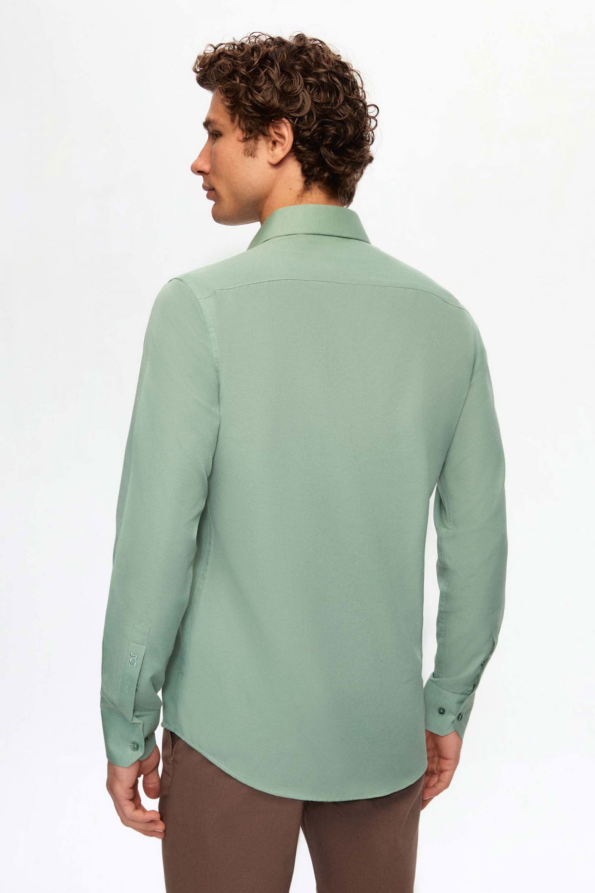 CAMASA SLIM FIT D'S DAMAT  - Verde