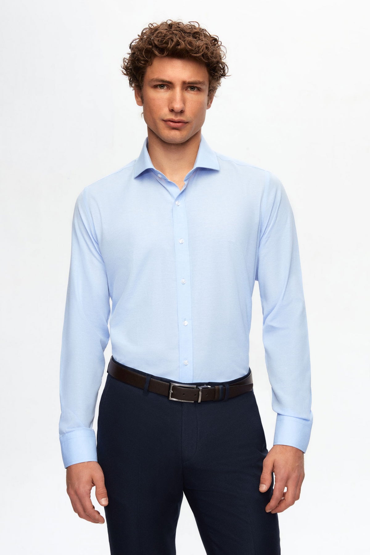CAMASA SLIM FIT D'S DAMAT  - Albastru Deschis