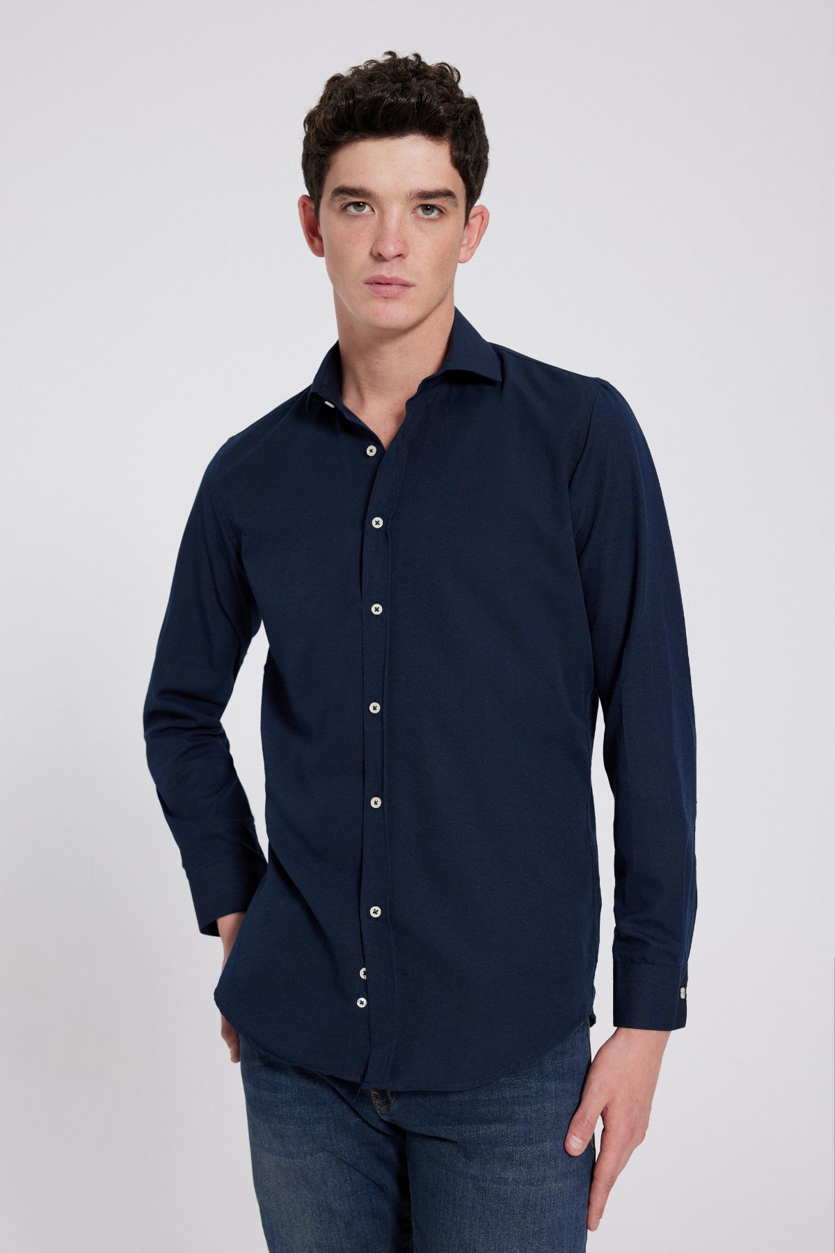 CAMASA SLIM FIT D'S DAMAT  - Bleumarin