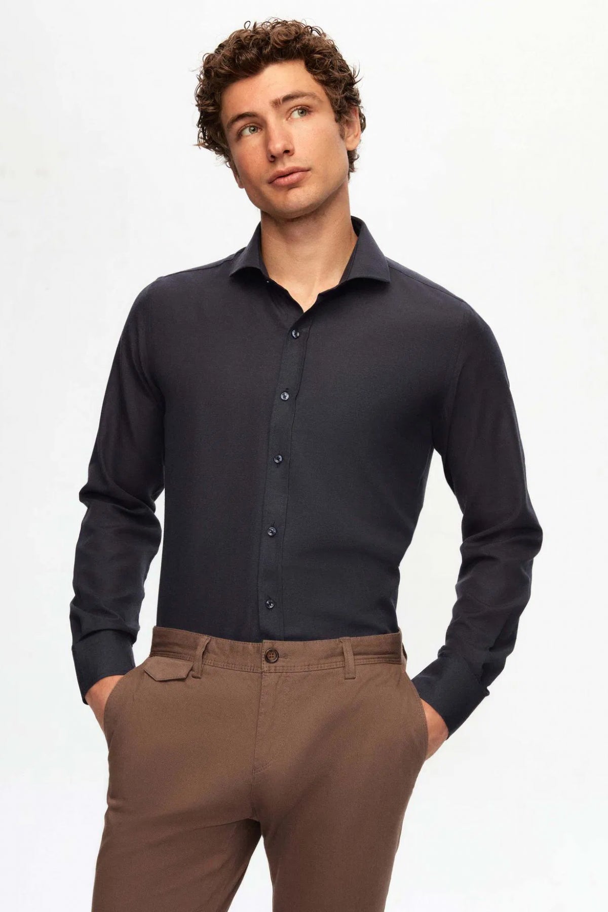 CAMASA SLIM FIT D'S DAMAT  - Bleumarin