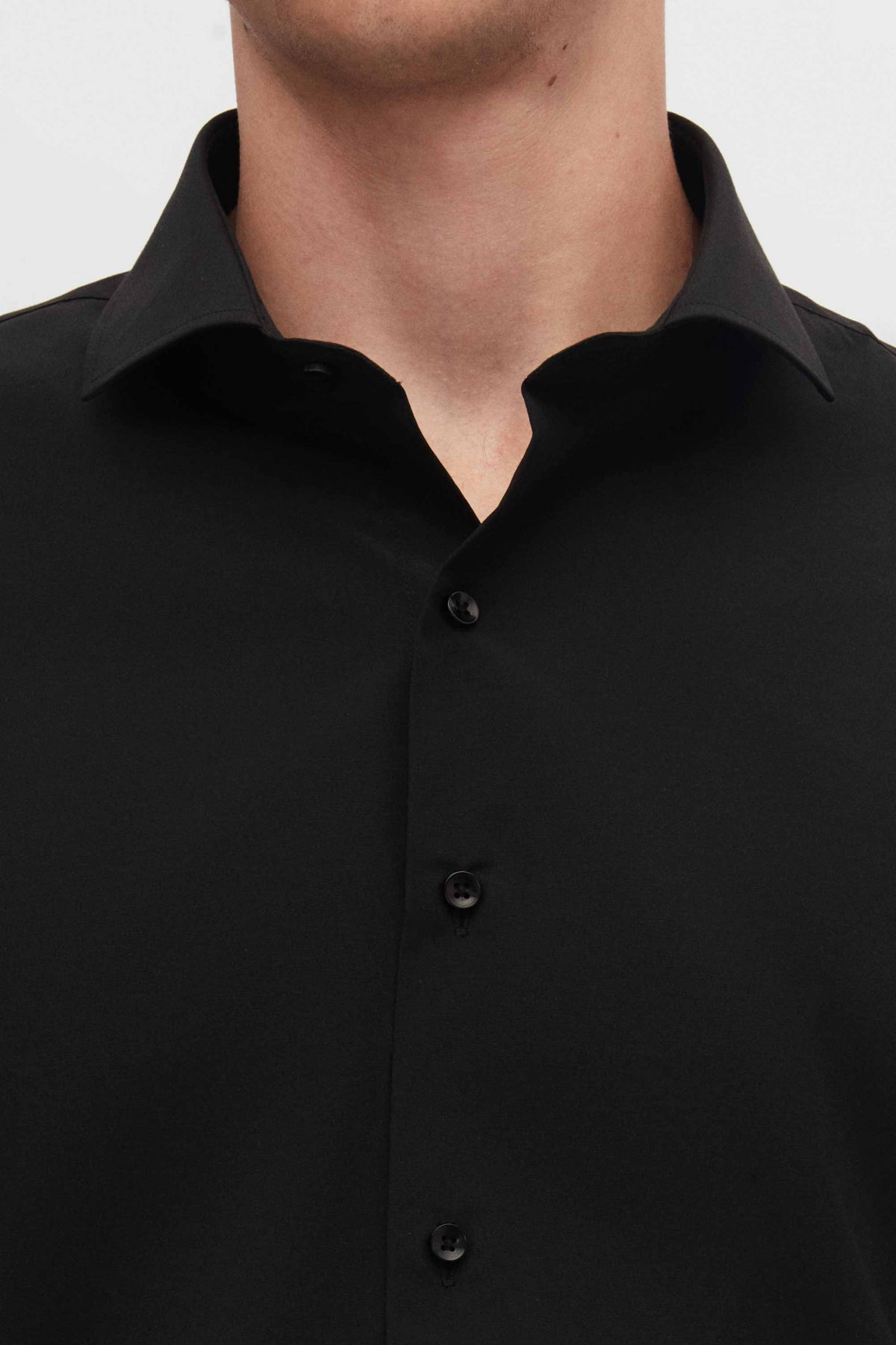 CAMASA SLIM FIT D'S DAMAT  - Negru
