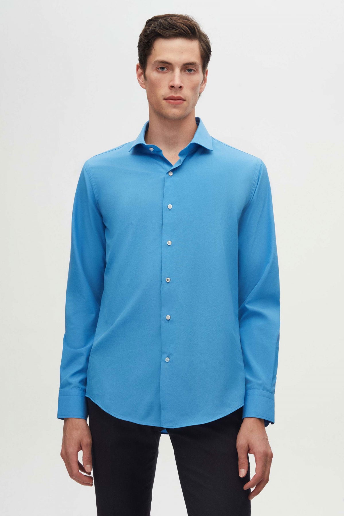 CAMASA SLIM FIT D'S DAMAT  - Albastru