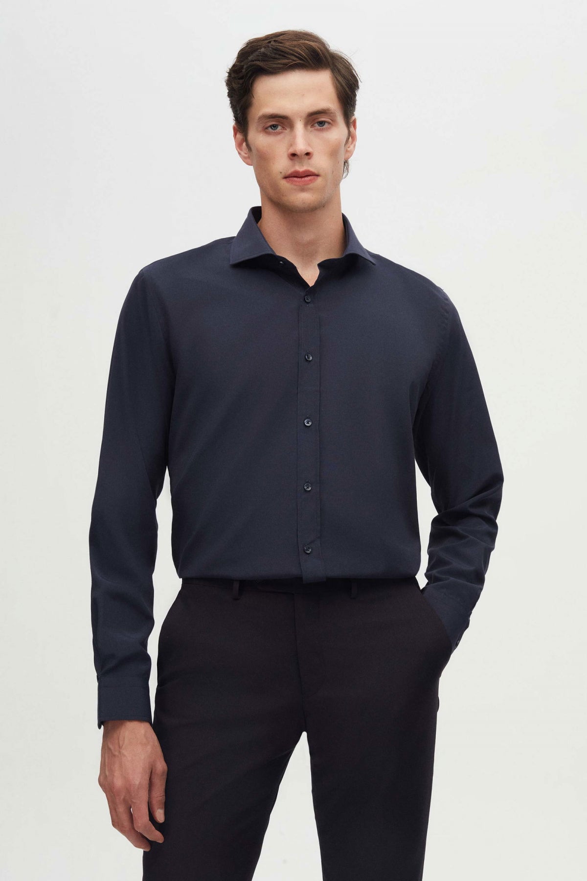CAMASA SLIM FIT D'S DAMAT  - Bleumarin
