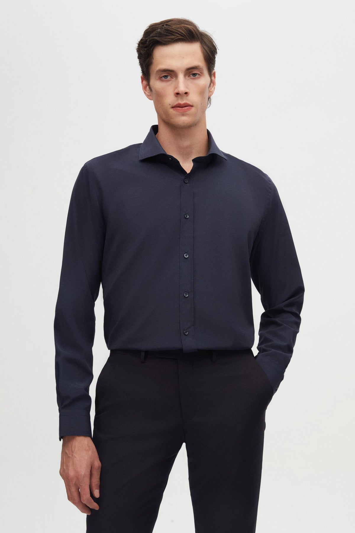 CAMASA SLIM FIT D'S DAMAT  - Bleumarin
