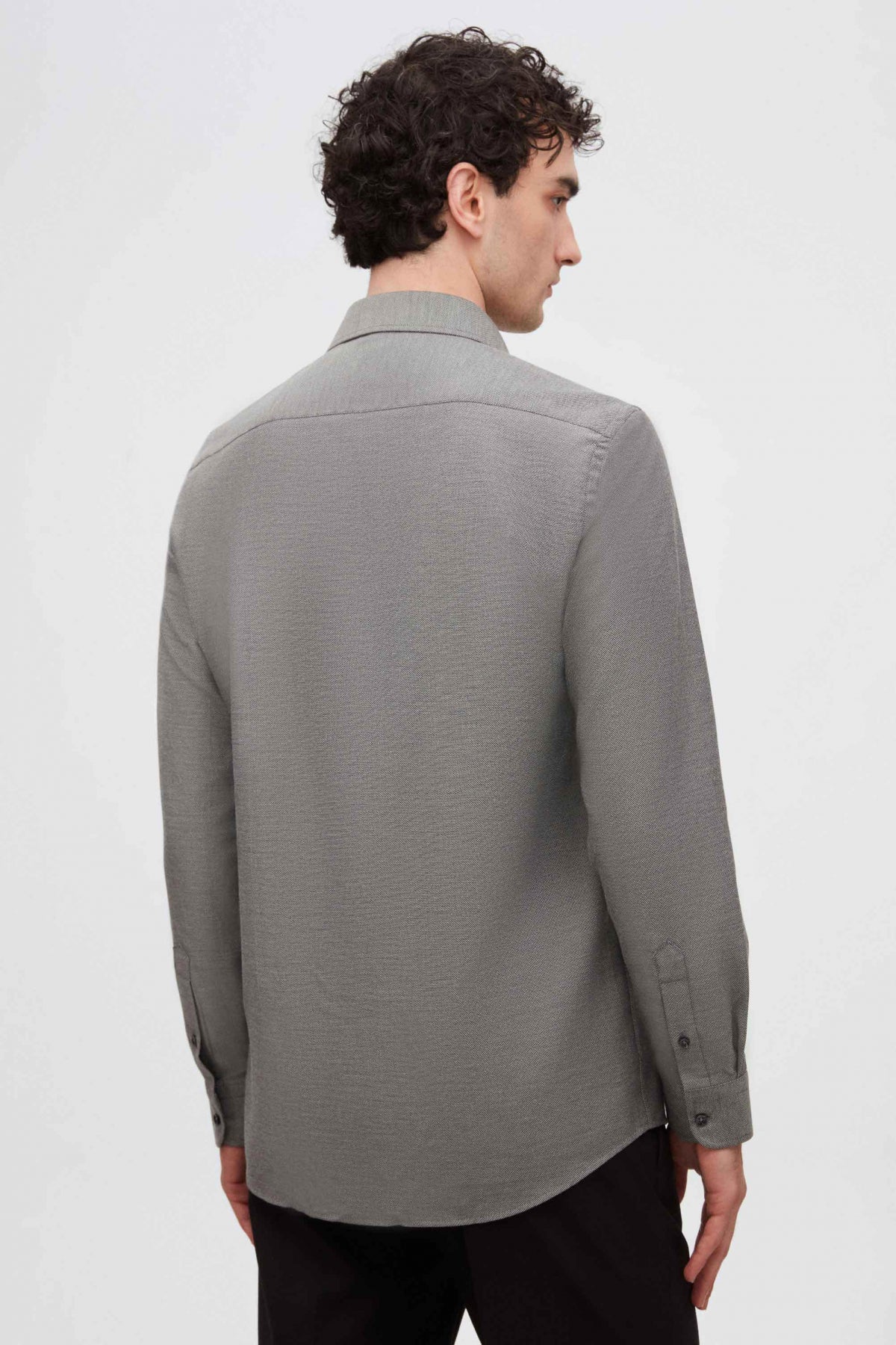 CAMASA SLIM FIT D'S DAMAT  - Antracit