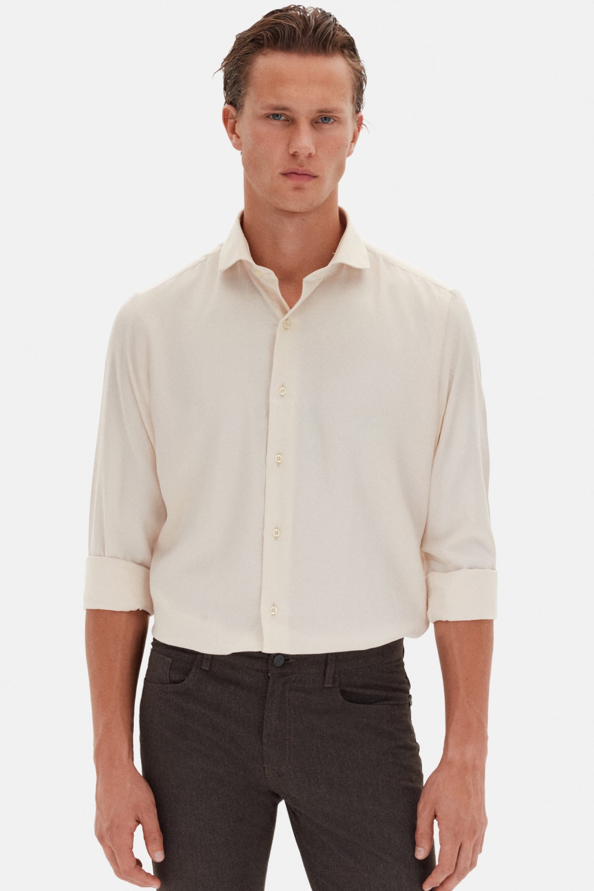 CAMASA SLIM FIT D'S DAMAT  - Bej