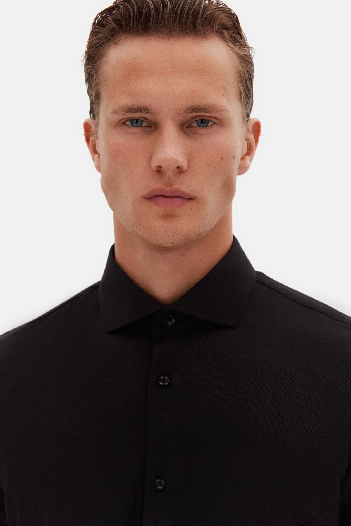 CAMASA SLIM FIT D'S DAMAT  - Negru