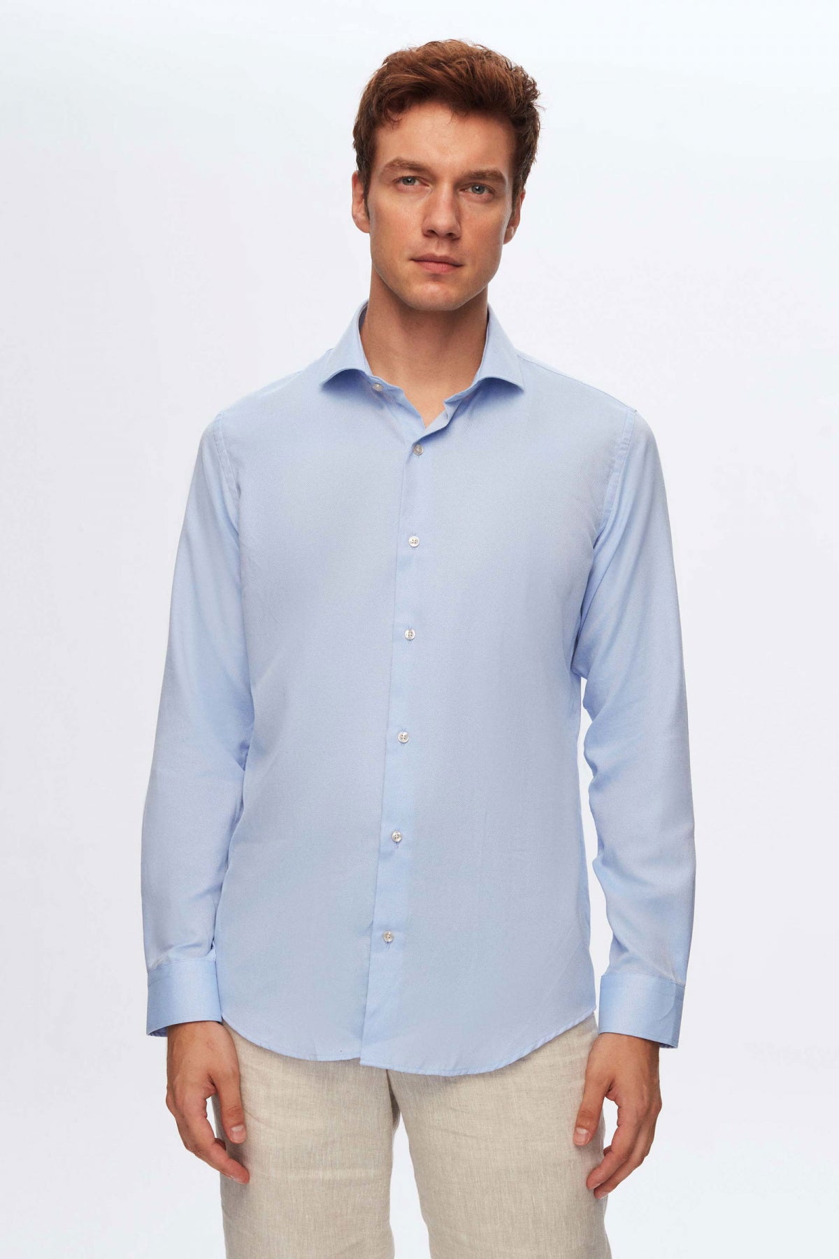 CAMASA SLIM FIT D'S DAMAT  - Albastru