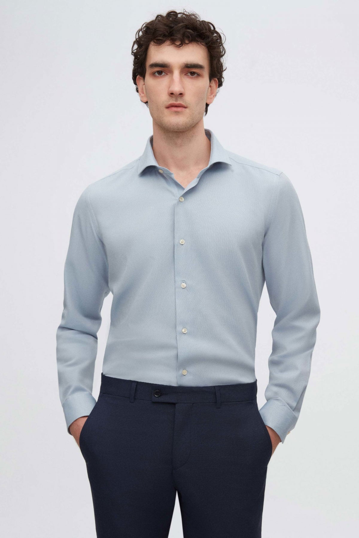 CAMASA SLIM FIT D'S DAMAT  - Albastru Deschis