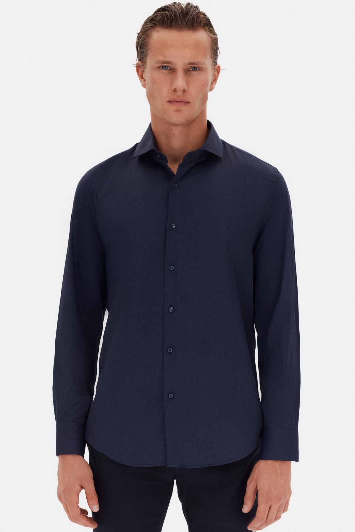 CAMASA SLIM FIT D'S DAMAT  - Bleumarin