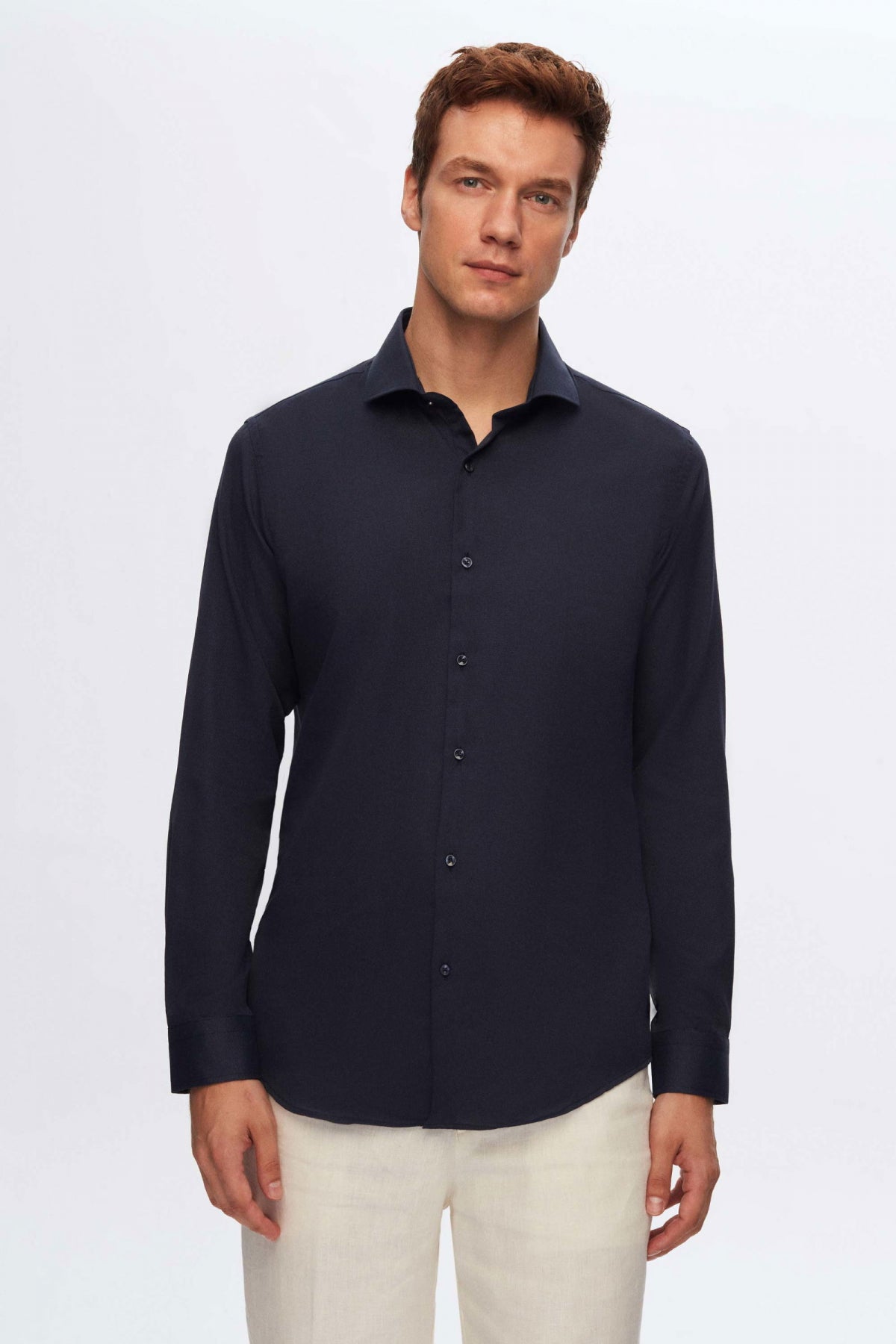CAMASA SLIM FIT D'S DAMAT  - Bleumarin