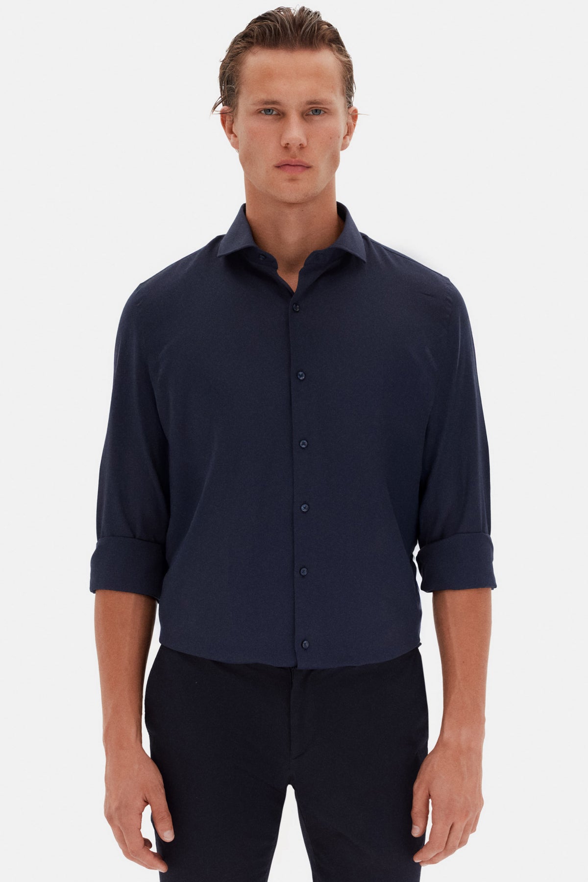 CAMASA SLIM FIT D'S DAMAT  - Bleumarin