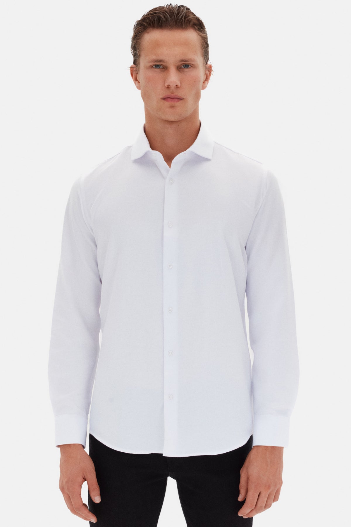 CAMASA SLIM FIT D'S DAMAT  - Alb