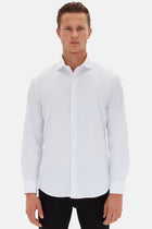 CAMASA SLIM FIT D'S DAMAT  - Alb