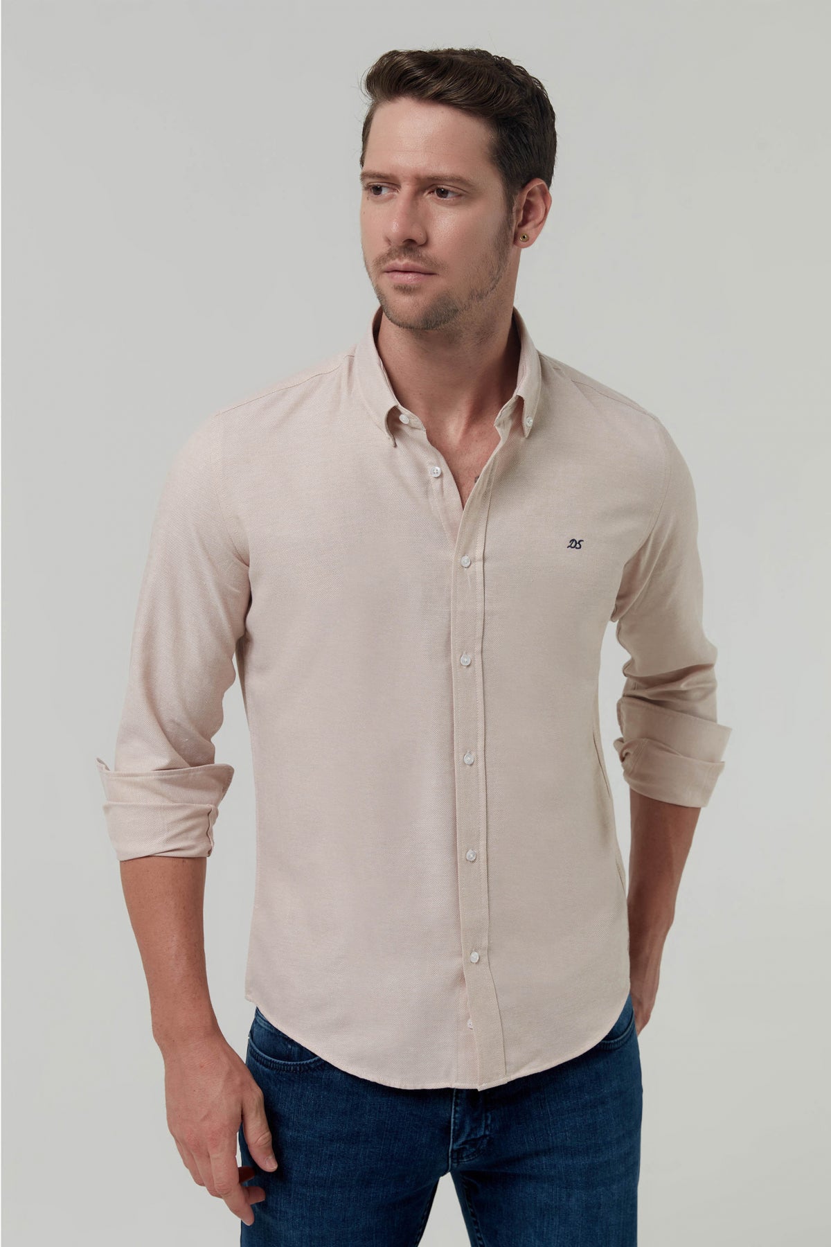 CAMASA SLIM FIT D'S DAMAT  - Bej