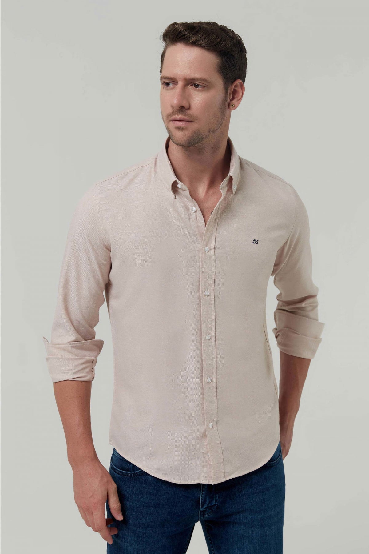 CAMASA SLIM FIT D'S DAMAT  - Bej