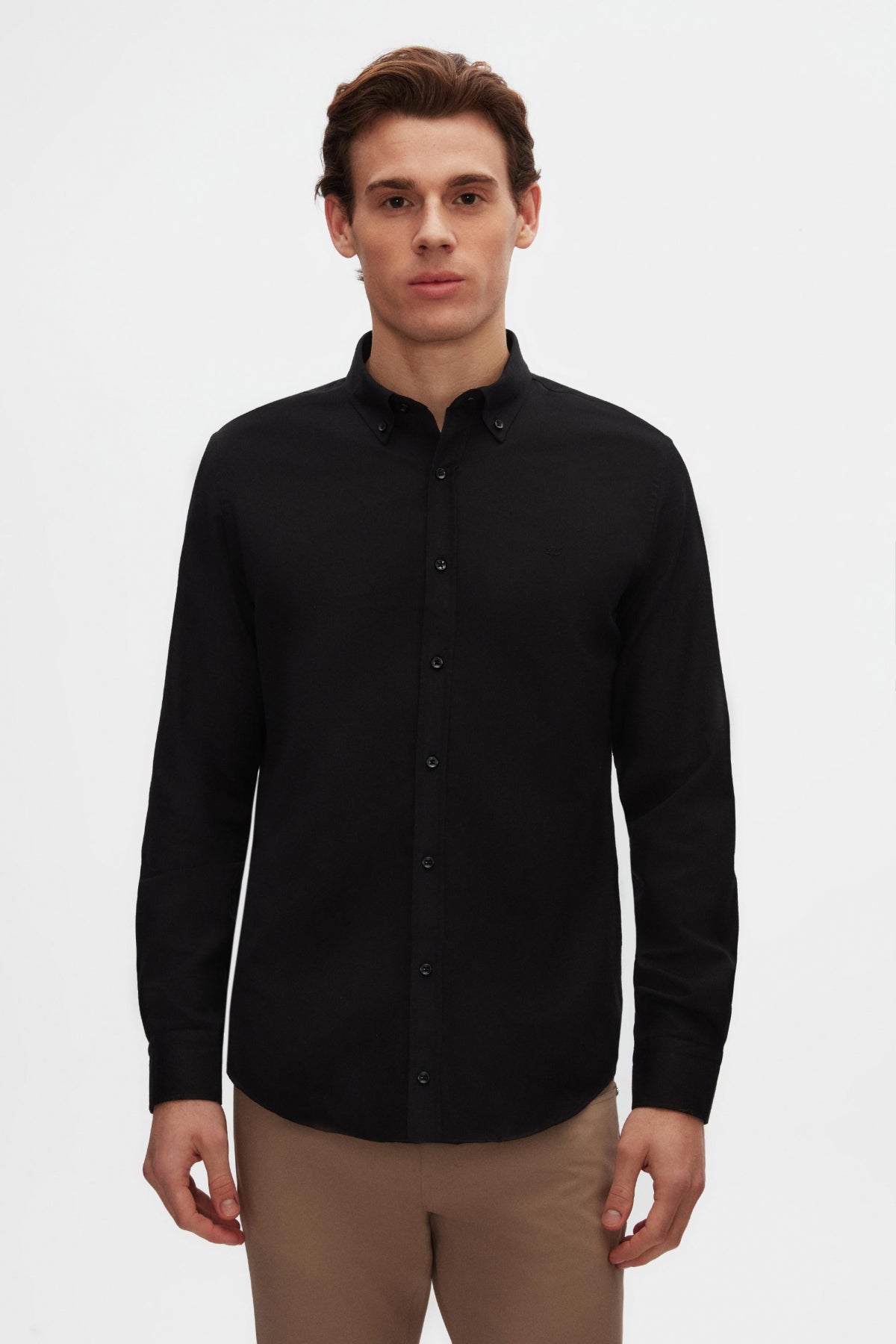 CAMASA SLIM FIT D'S DAMAT  - Negru