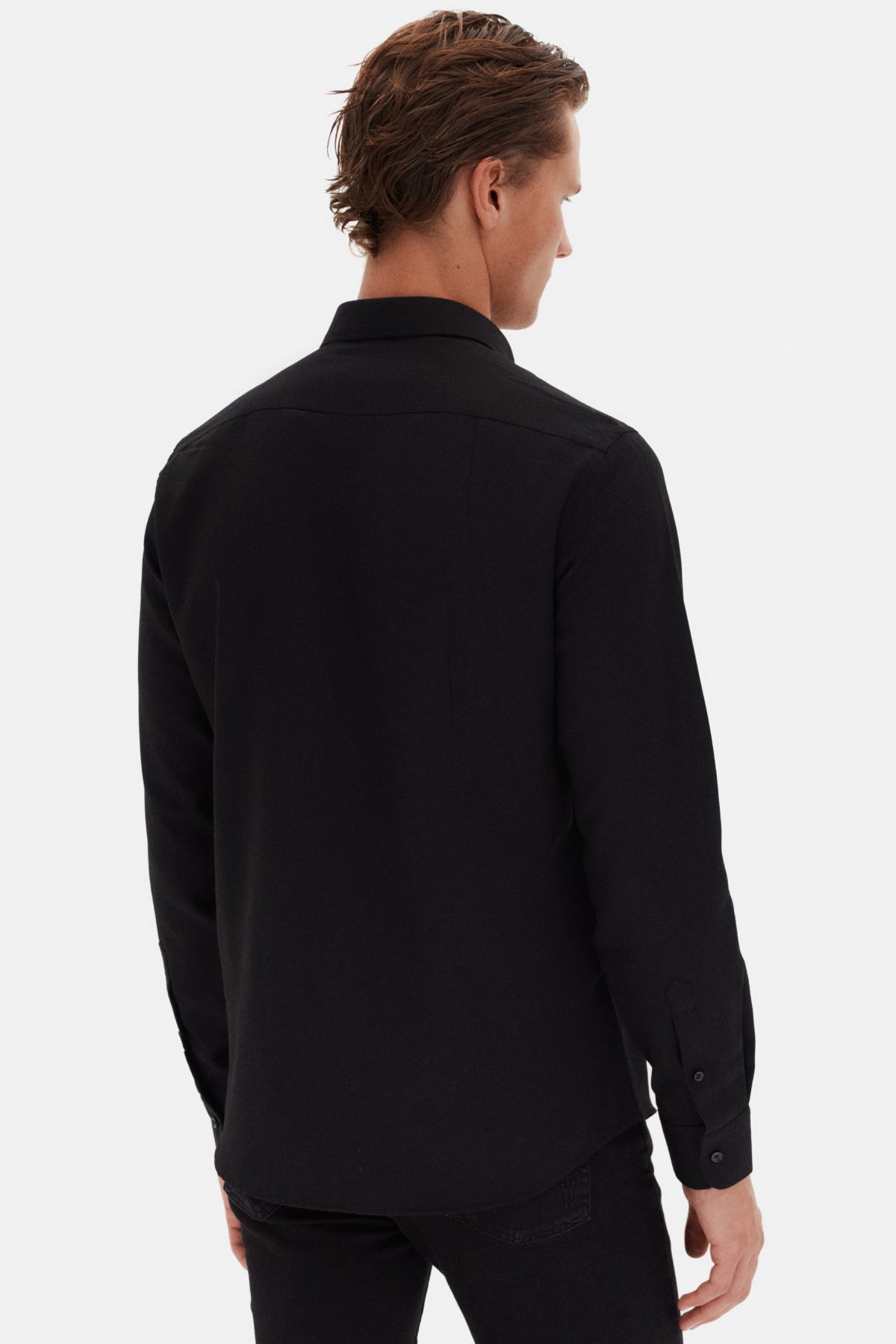 CAMASA SLIM FIT D'S DAMAT  - Negru