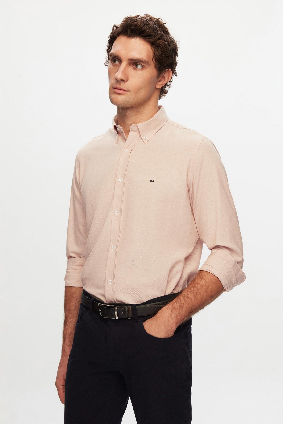CAMASA SLIM FIT D'S DAMAT  - Ecru