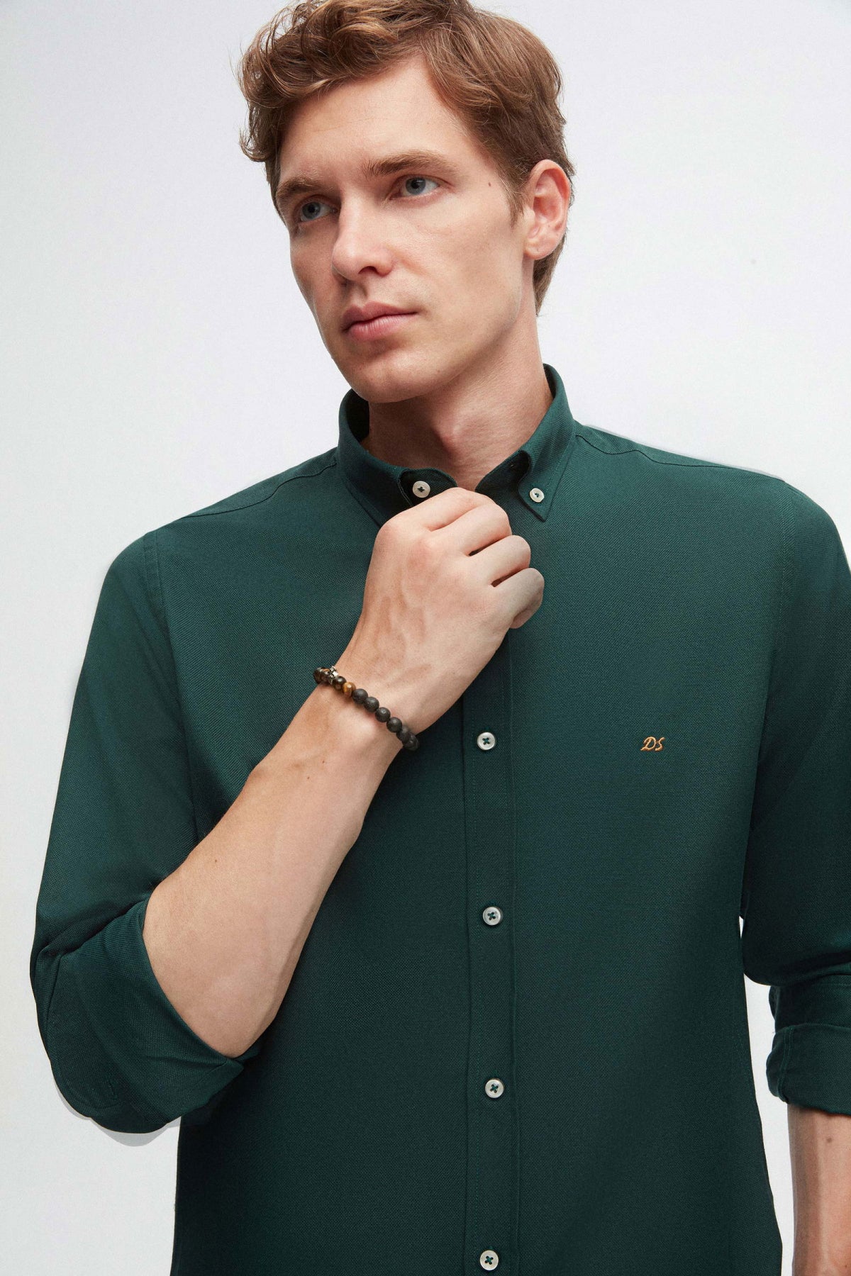 CAMASA SLIM FIT D'S DAMAT  - Verde