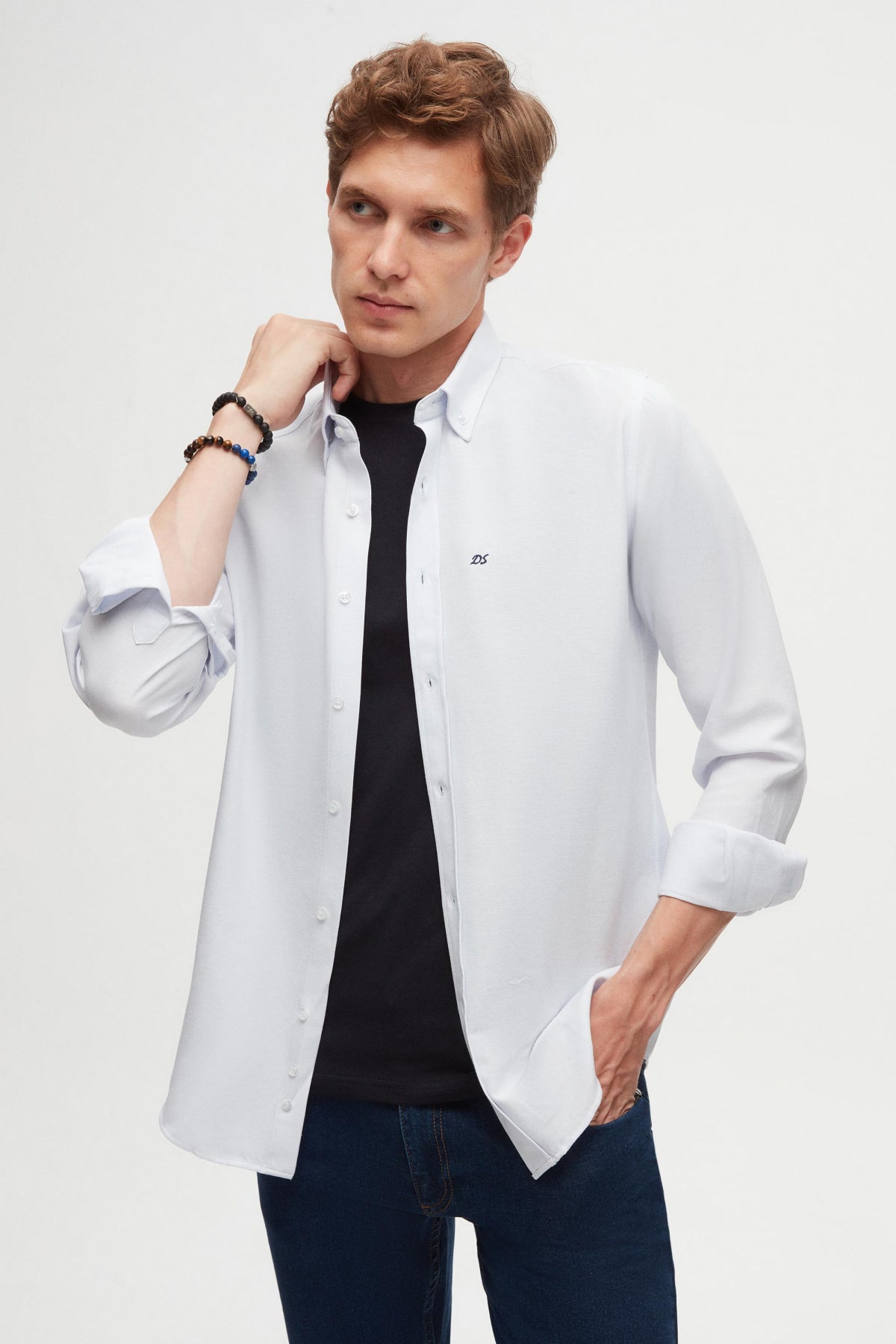 CAMASA SLIM FIT D'S DAMAT  - Bleu